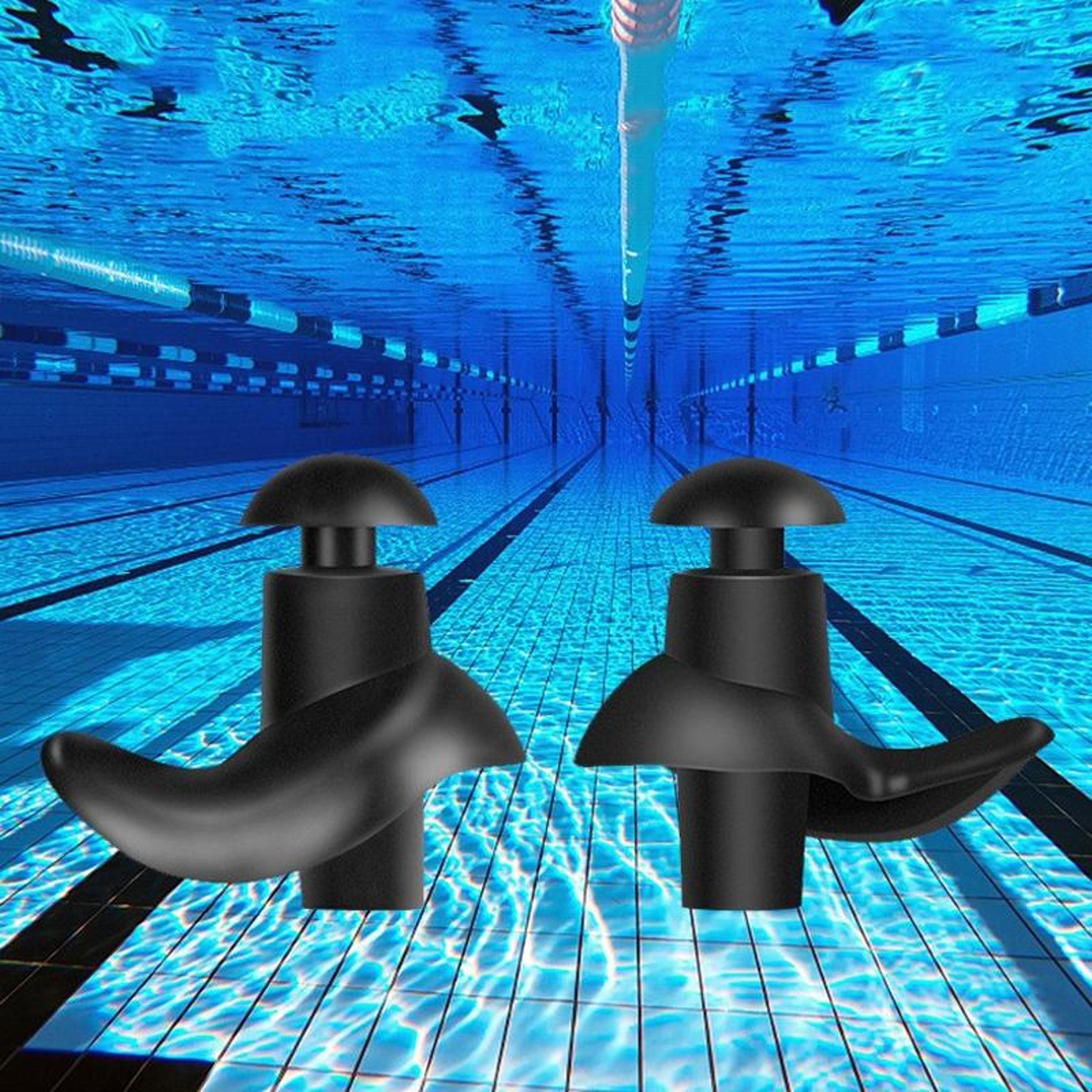 swimming earplugs & nose clip set waterproof silicone swim accessories for adults & kids