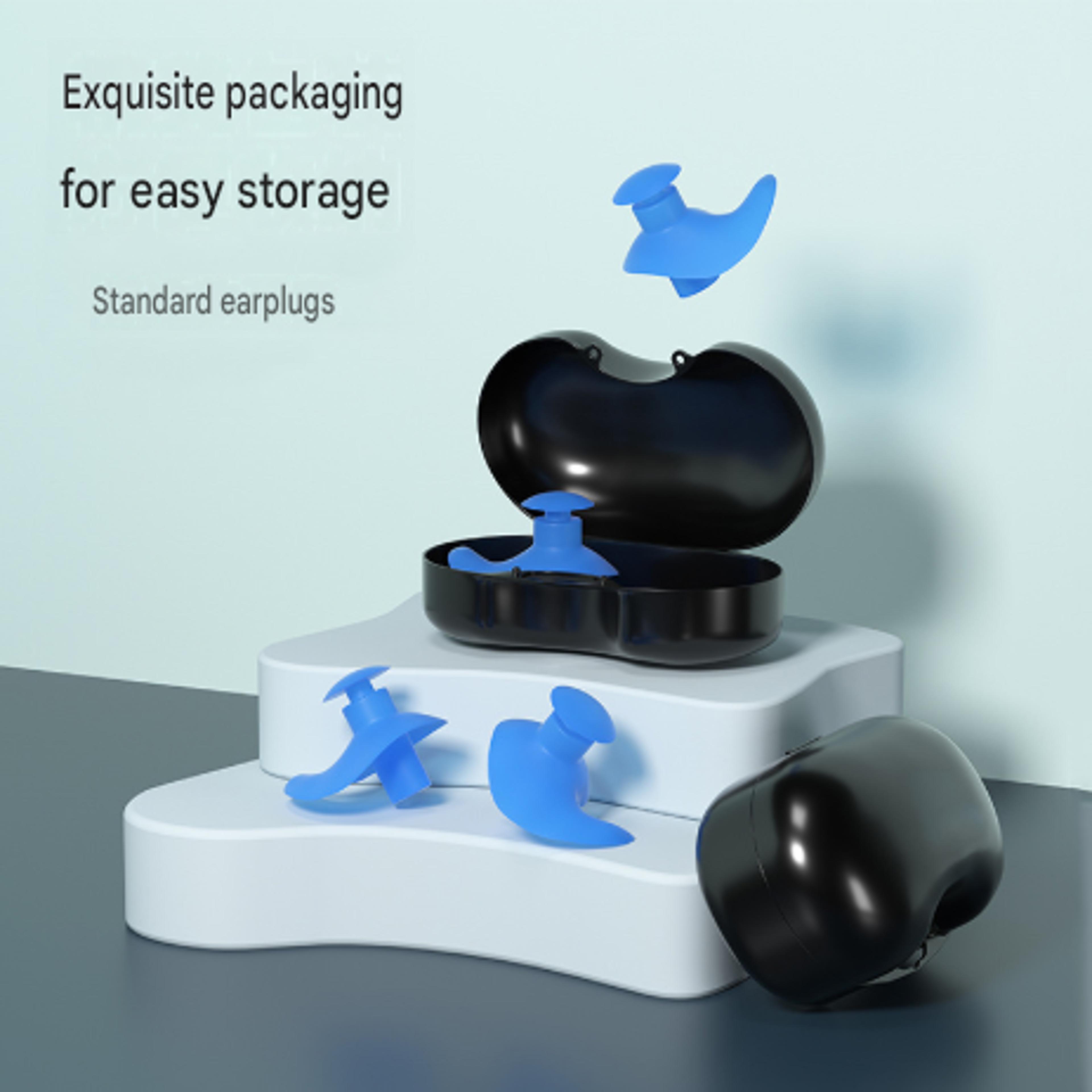 professional swimming earplugs & swimming nose clip set waterproof silicone swim accessories for adults & kids