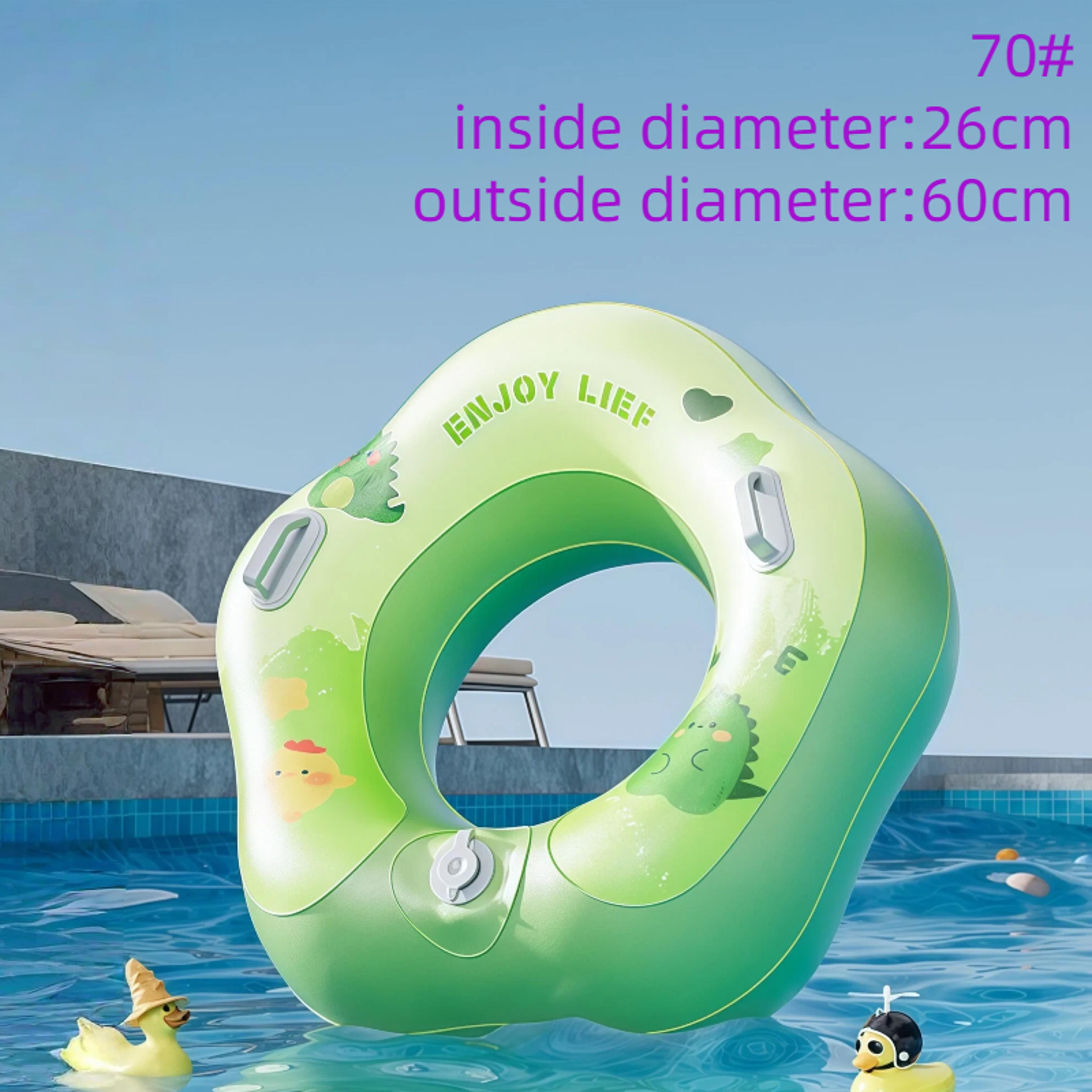 petal inflatable pool float with double handles floral swim ring for pool & beach fun