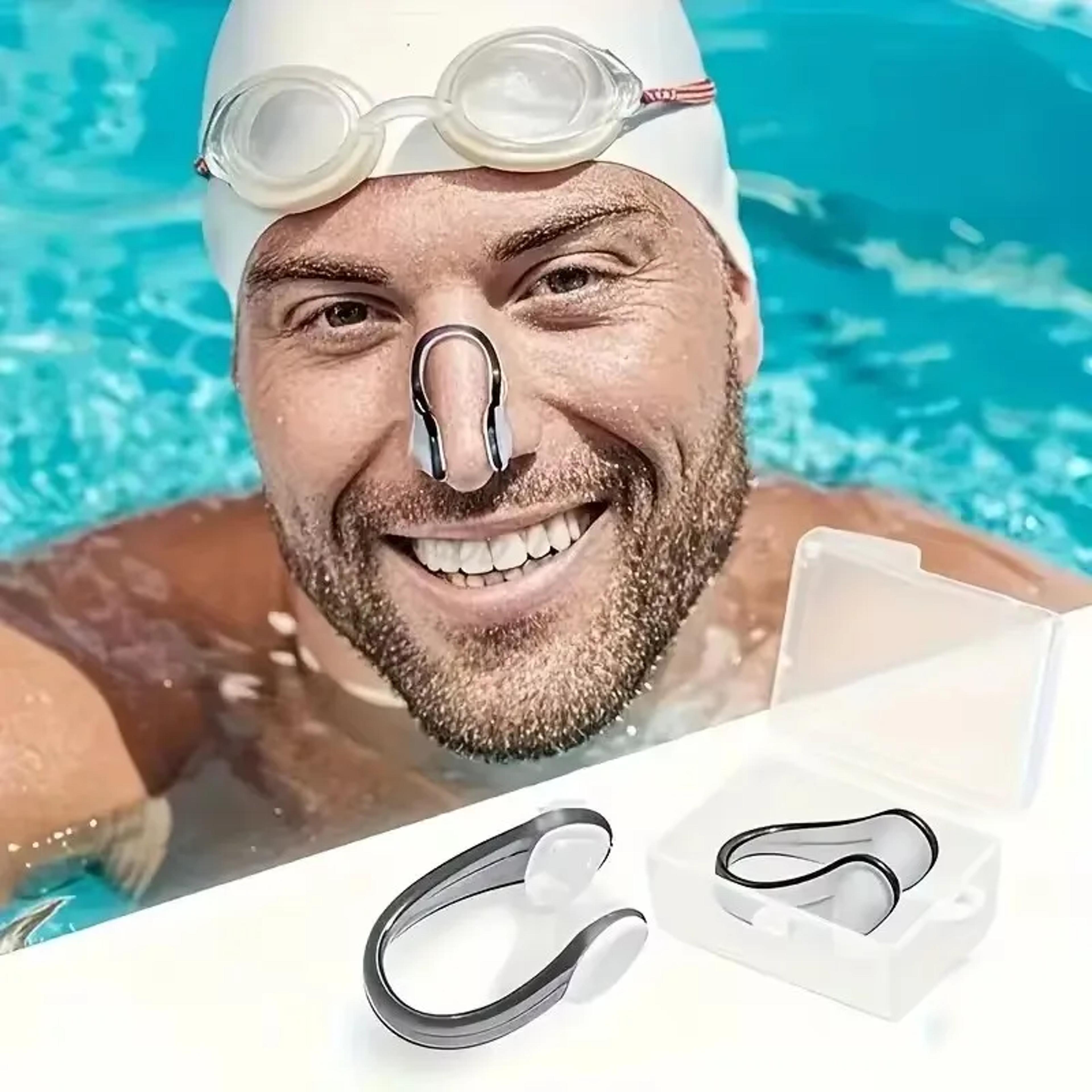 professional swimming nose clip set waterproof silicone nose clip for swimming, diving & training