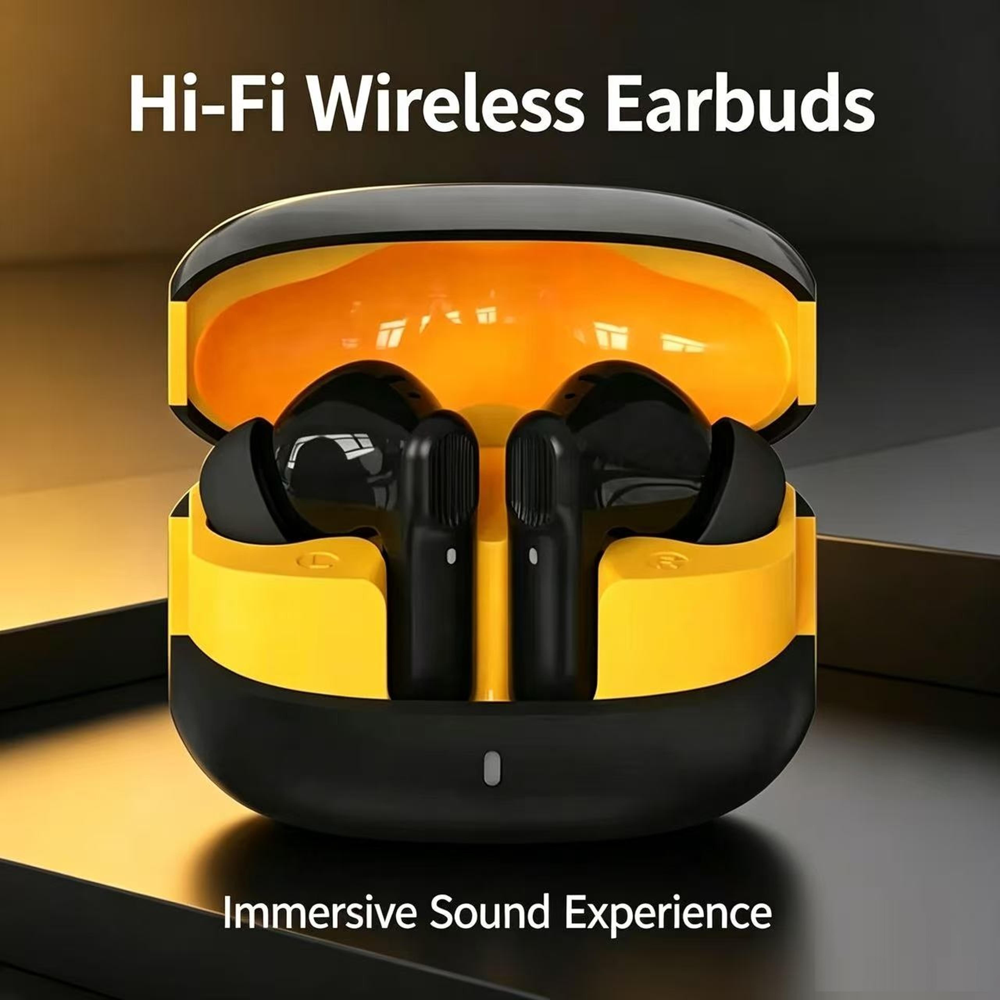 stereo bluetooth earbuds with deep bass, touch control & waterproof sport design