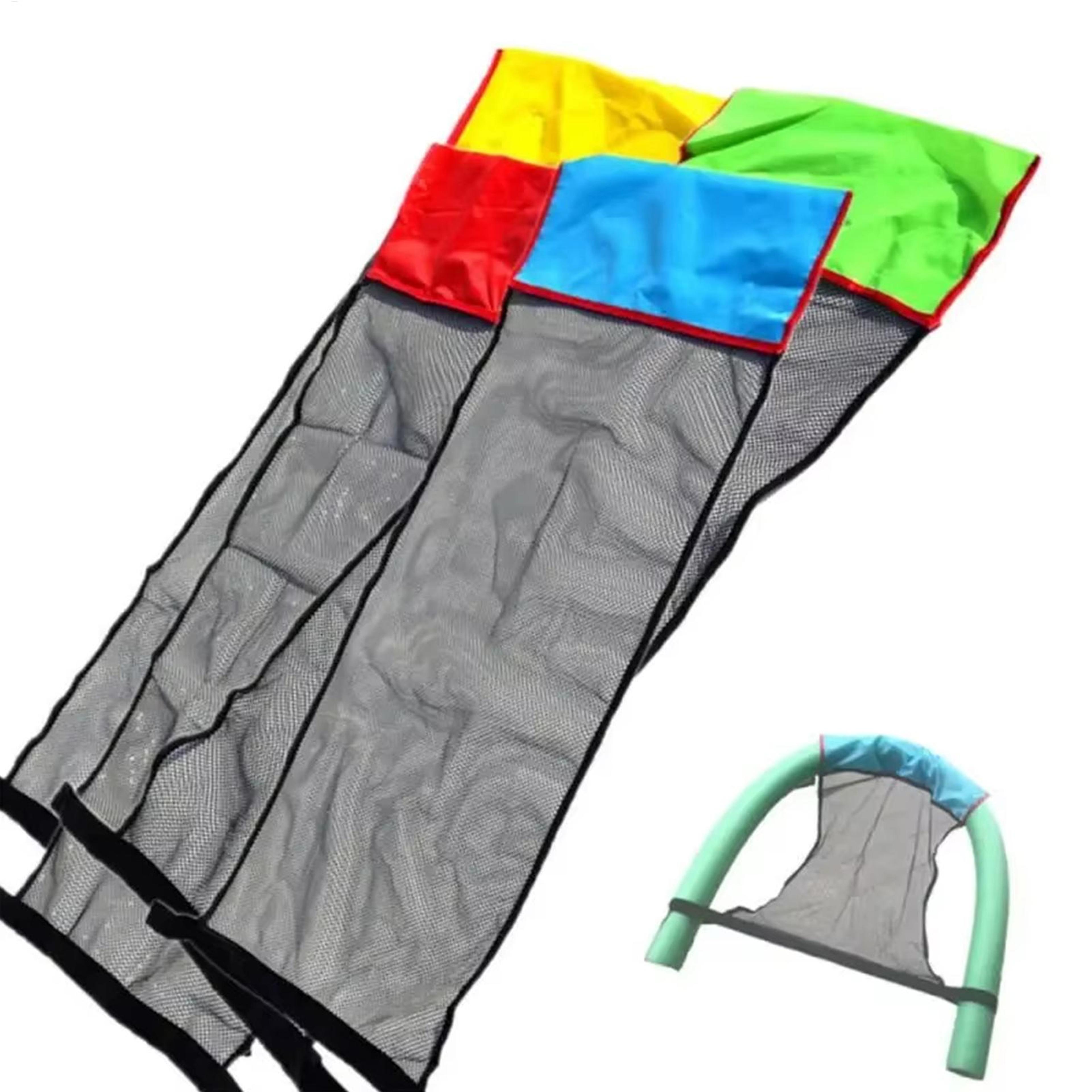 quick dry mesh pool noodle chair water hammock sling for pool, lake & river lounging