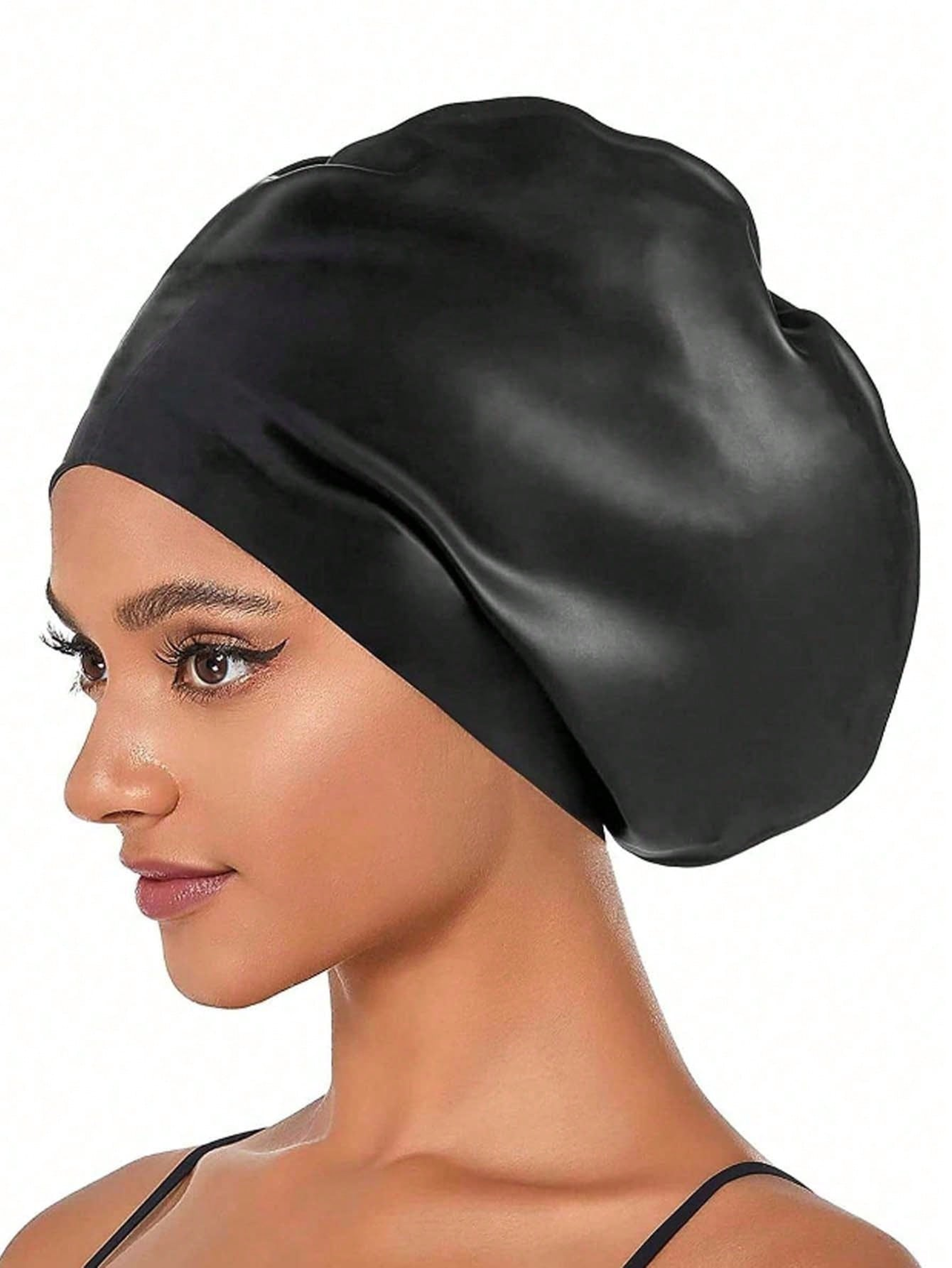 extra large silicone swim cap for long hair waterproof adult swimming cap