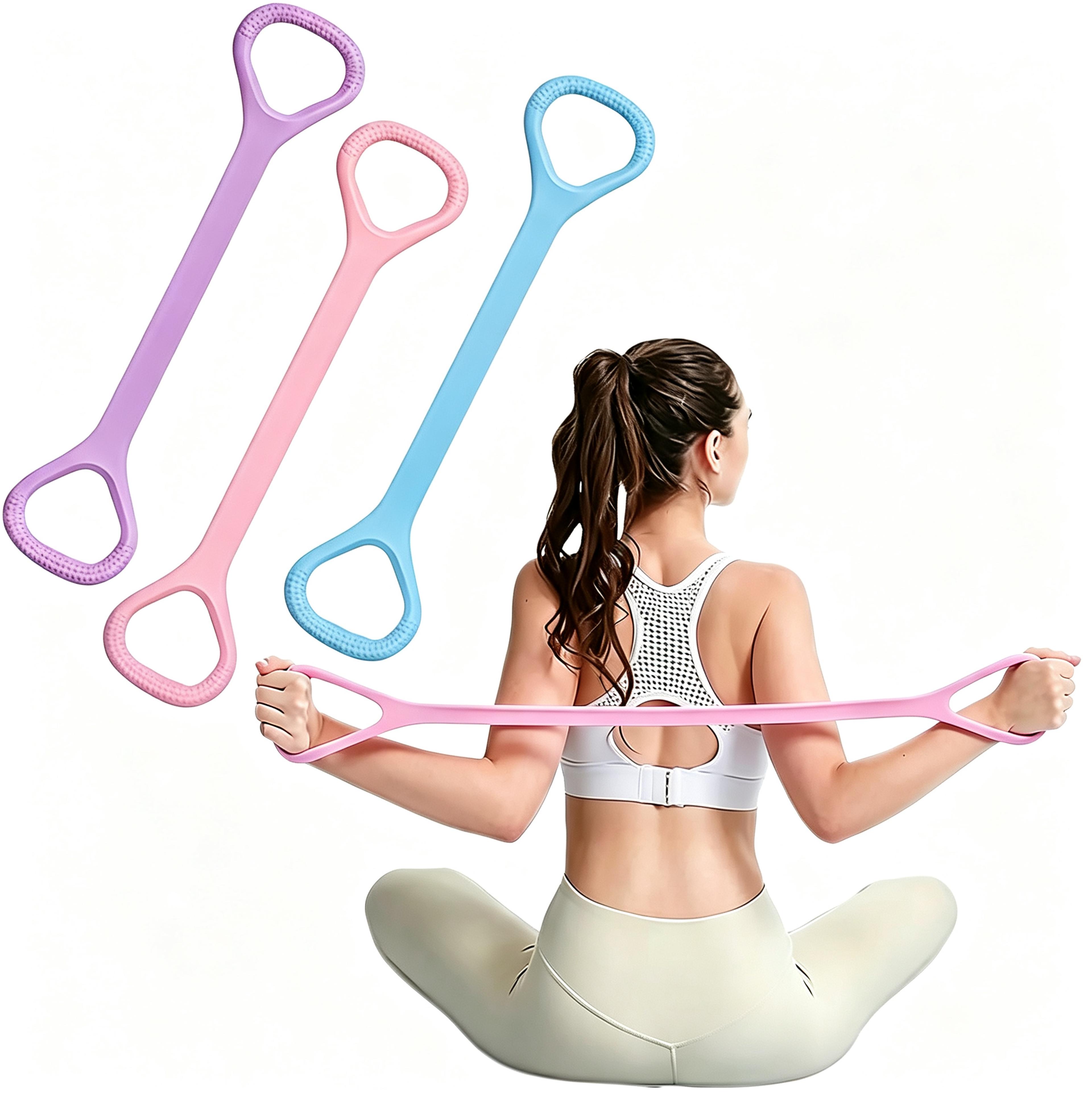 flexfit resistance bands for strength training, yoga, pilates & full body home workouts