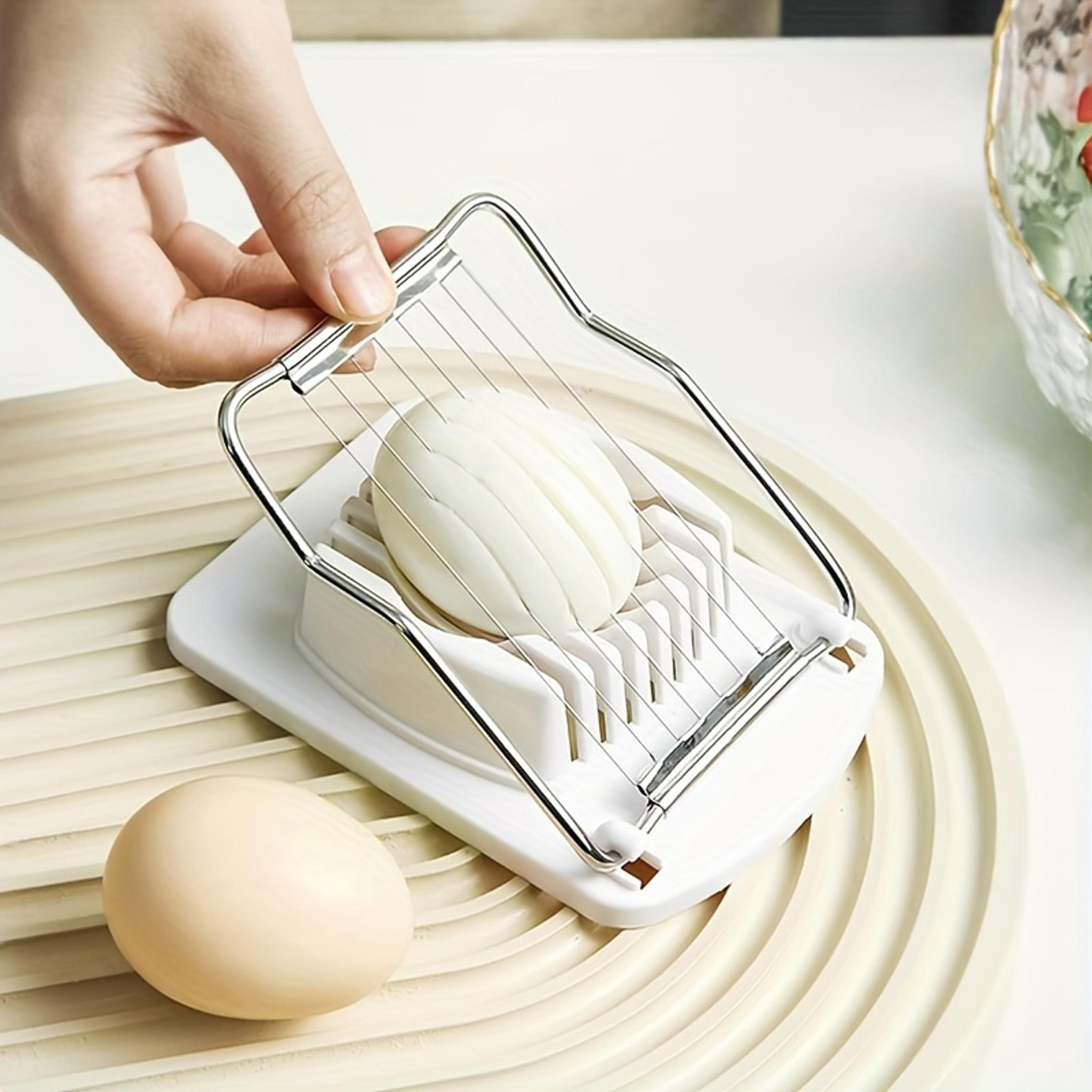 multi functional stainless steel egg slicer for eggs, mushrooms & soft fruits kitchen cutting tool