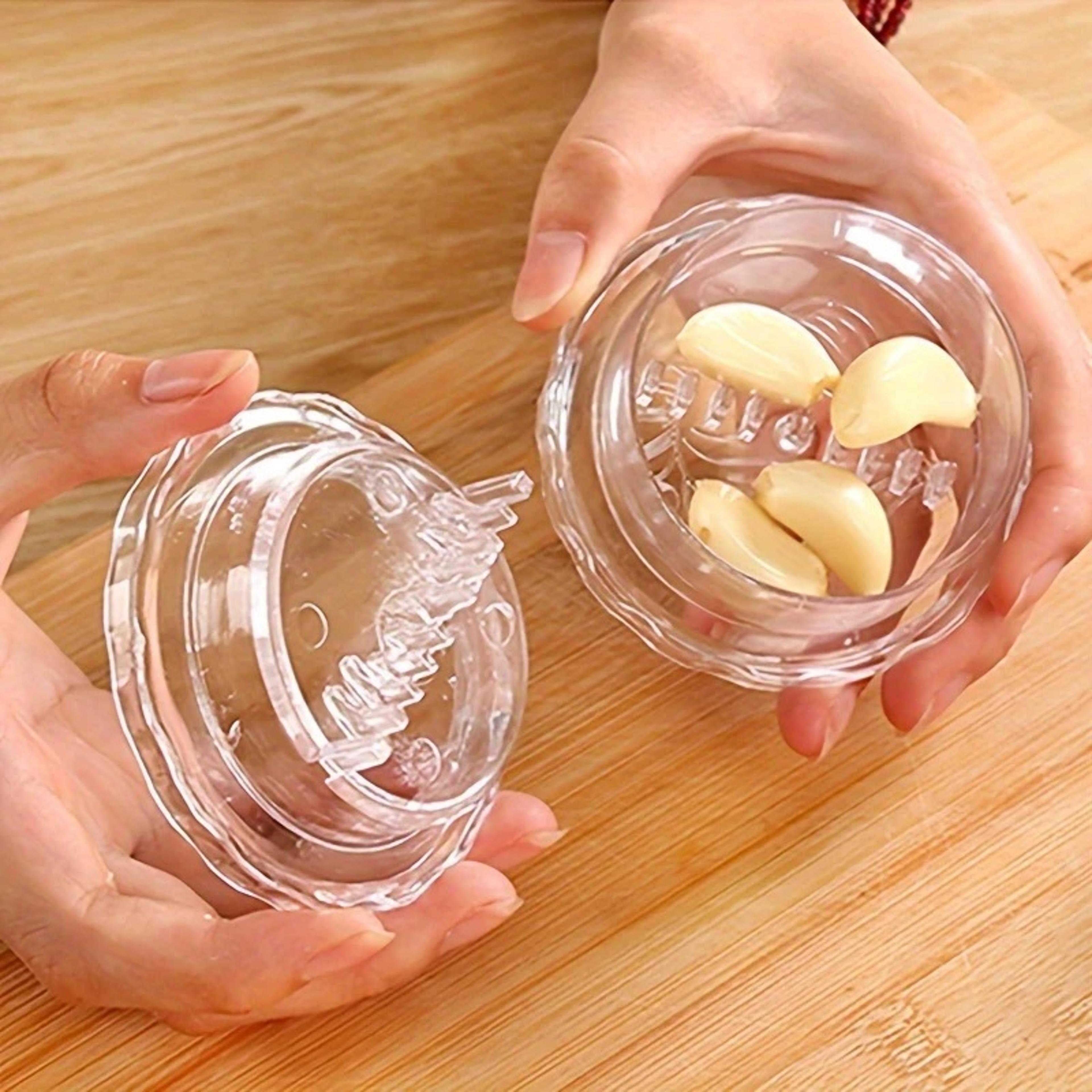 portable twist garlic crusher & ginger mincer manual garlic press kitchen gadget