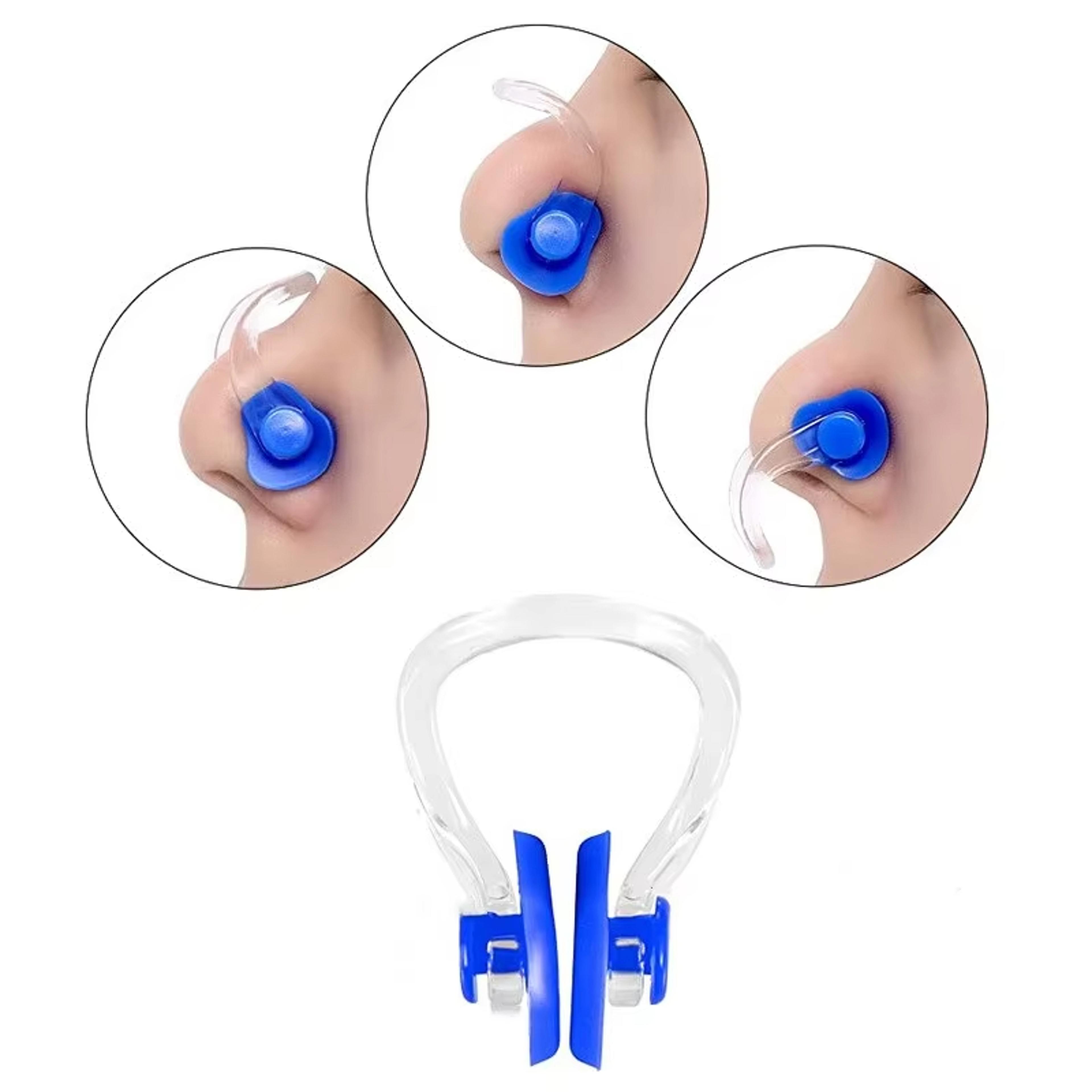 comfortfit swimming nose clip soft silicone reusable nose plugs for swimming, diving & surfing