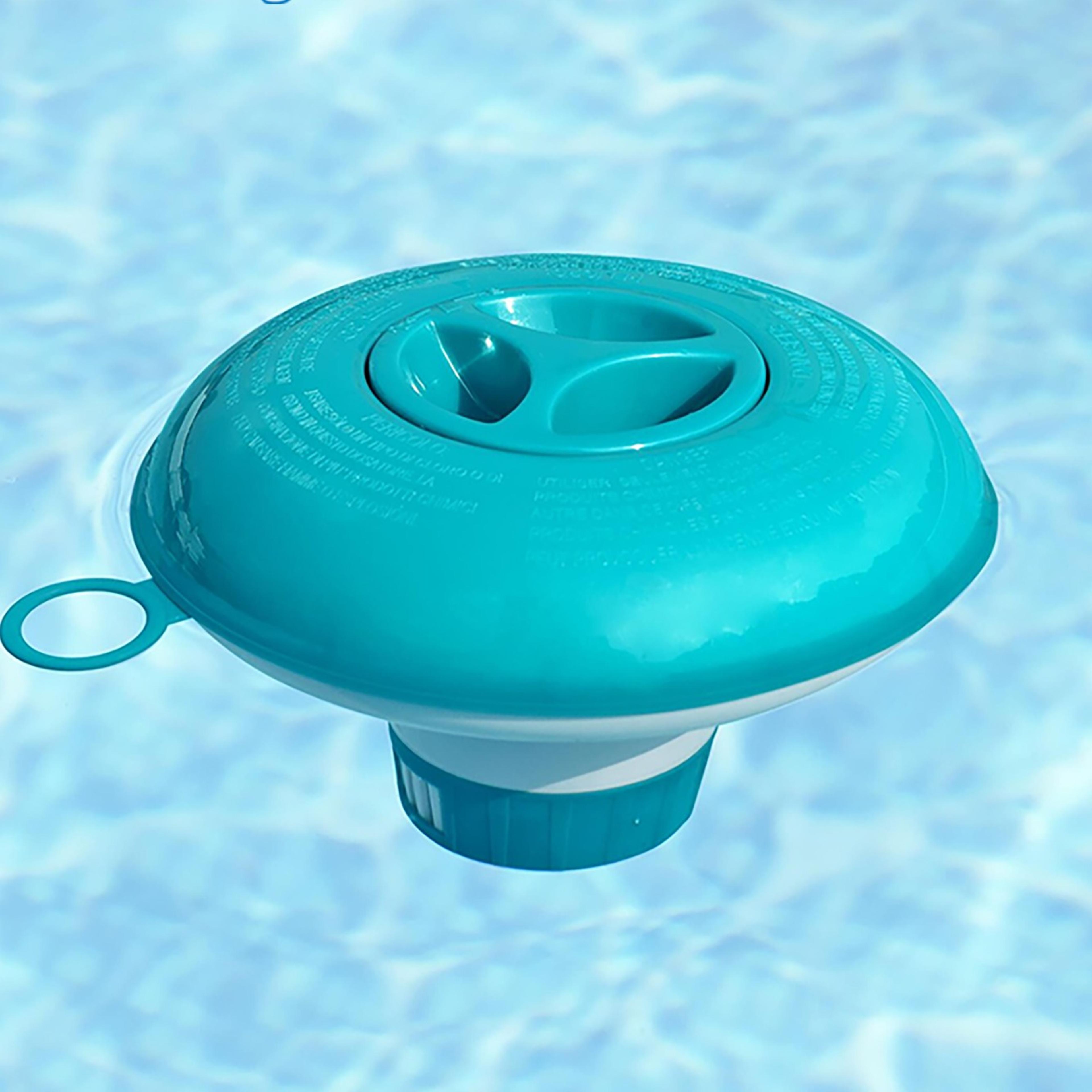 bestway floating chlorine tablet dispenser for pools, hot tubs & spas pool chlorine floater