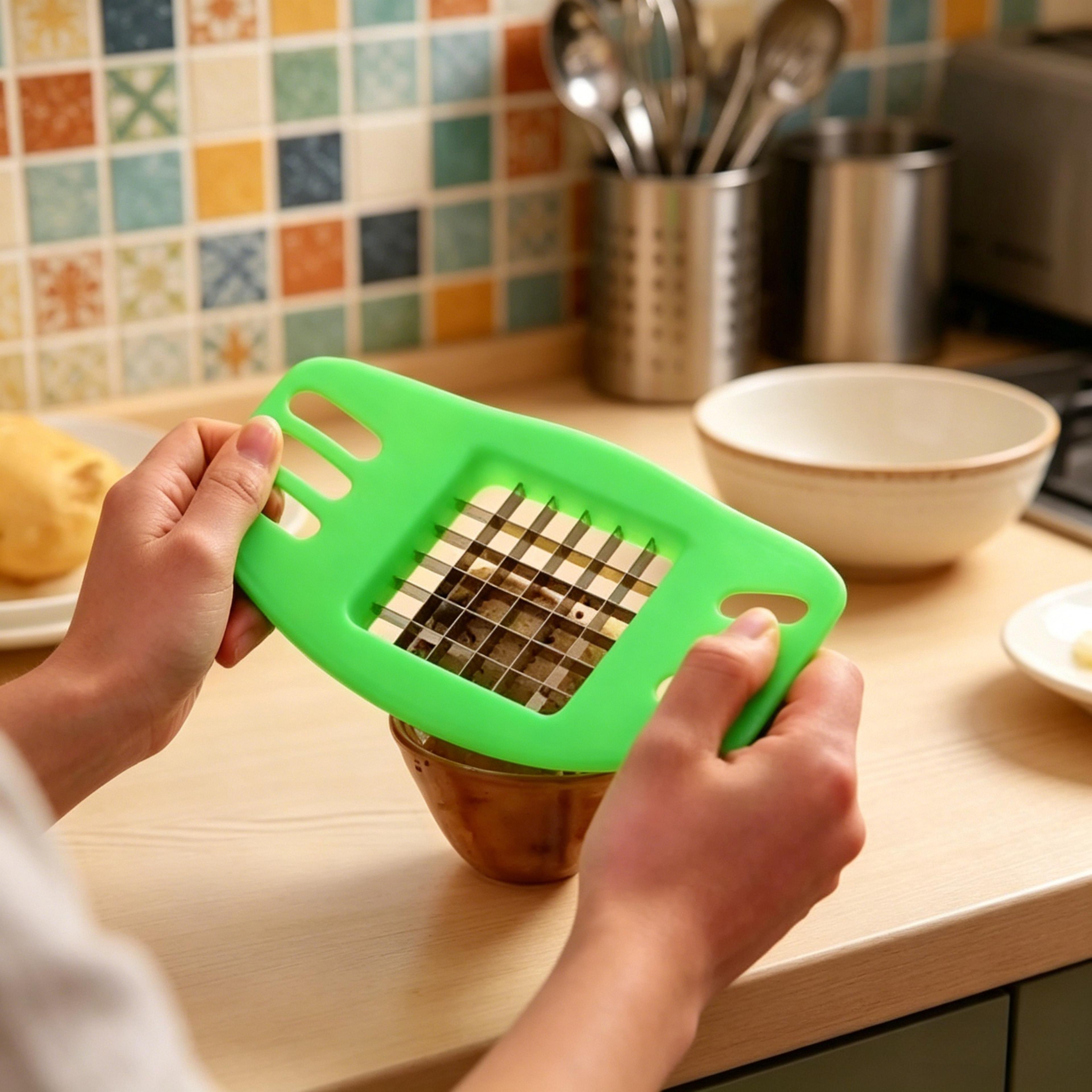 precision potato slicer & french fries cutter multifunctional vegetable chopper for fruits & veggies