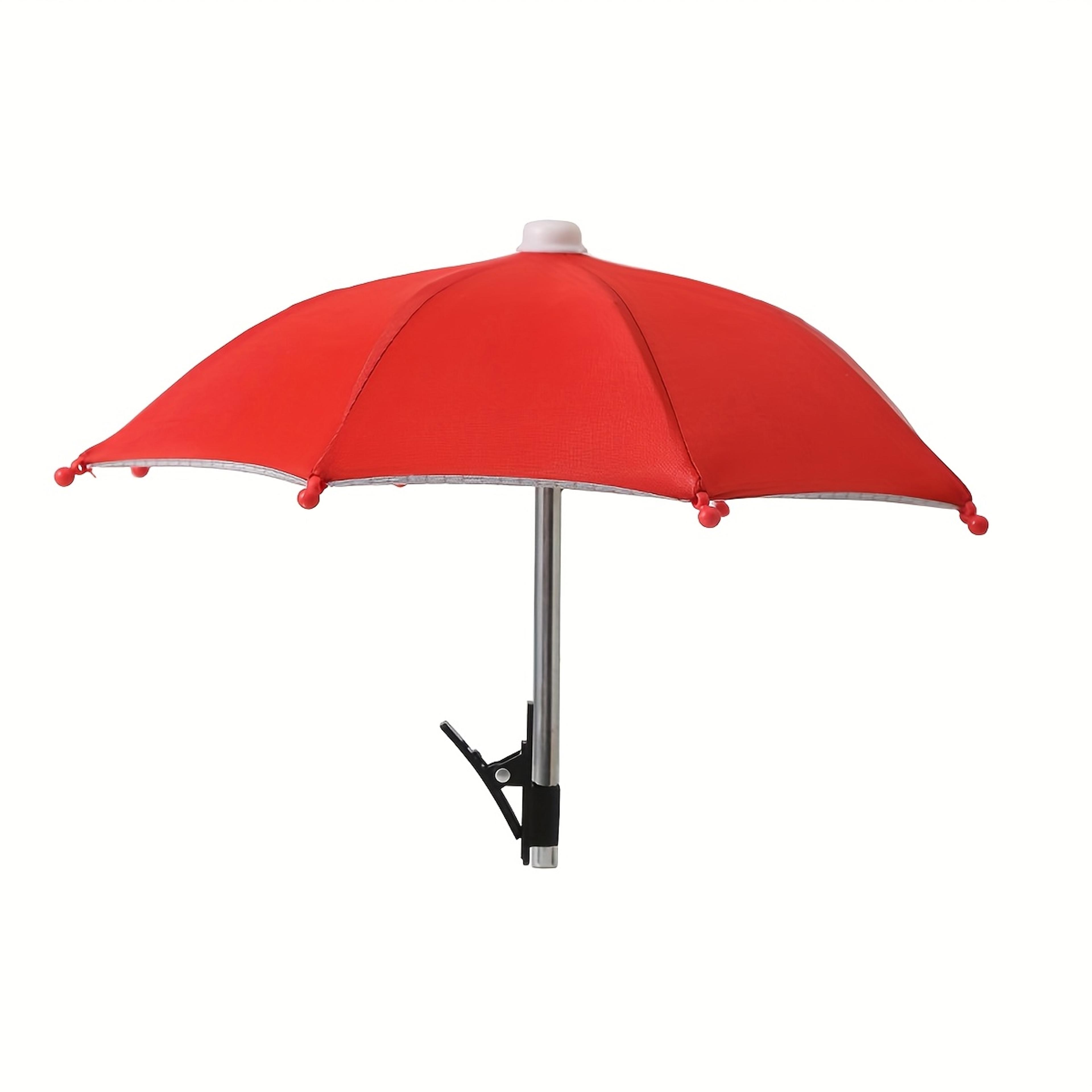 live streaming phone umbrella clip on rainproof phone sunshade for cycling & outdoor filming