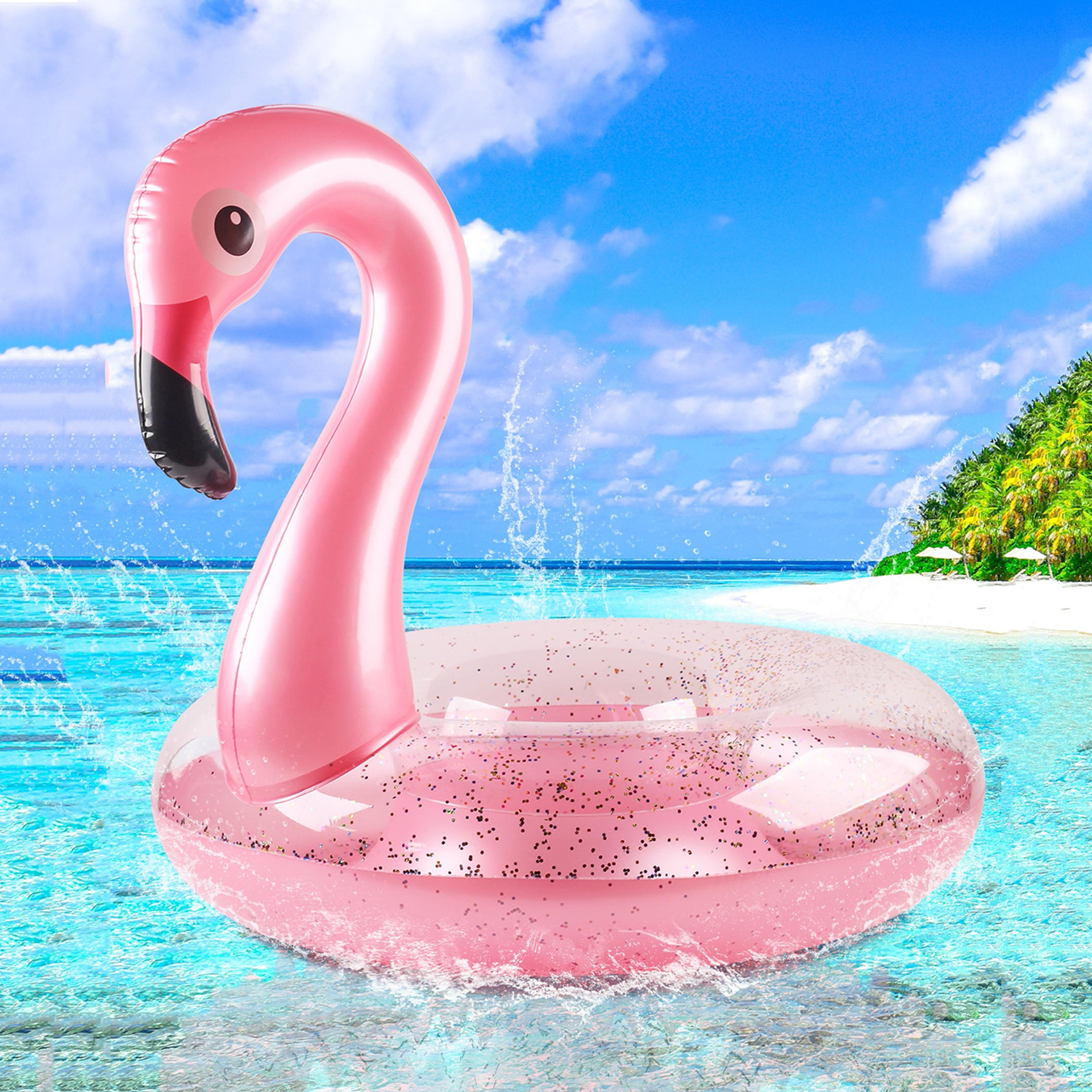 flamingo pool float inflatable pool float & pool raft for adults and kids