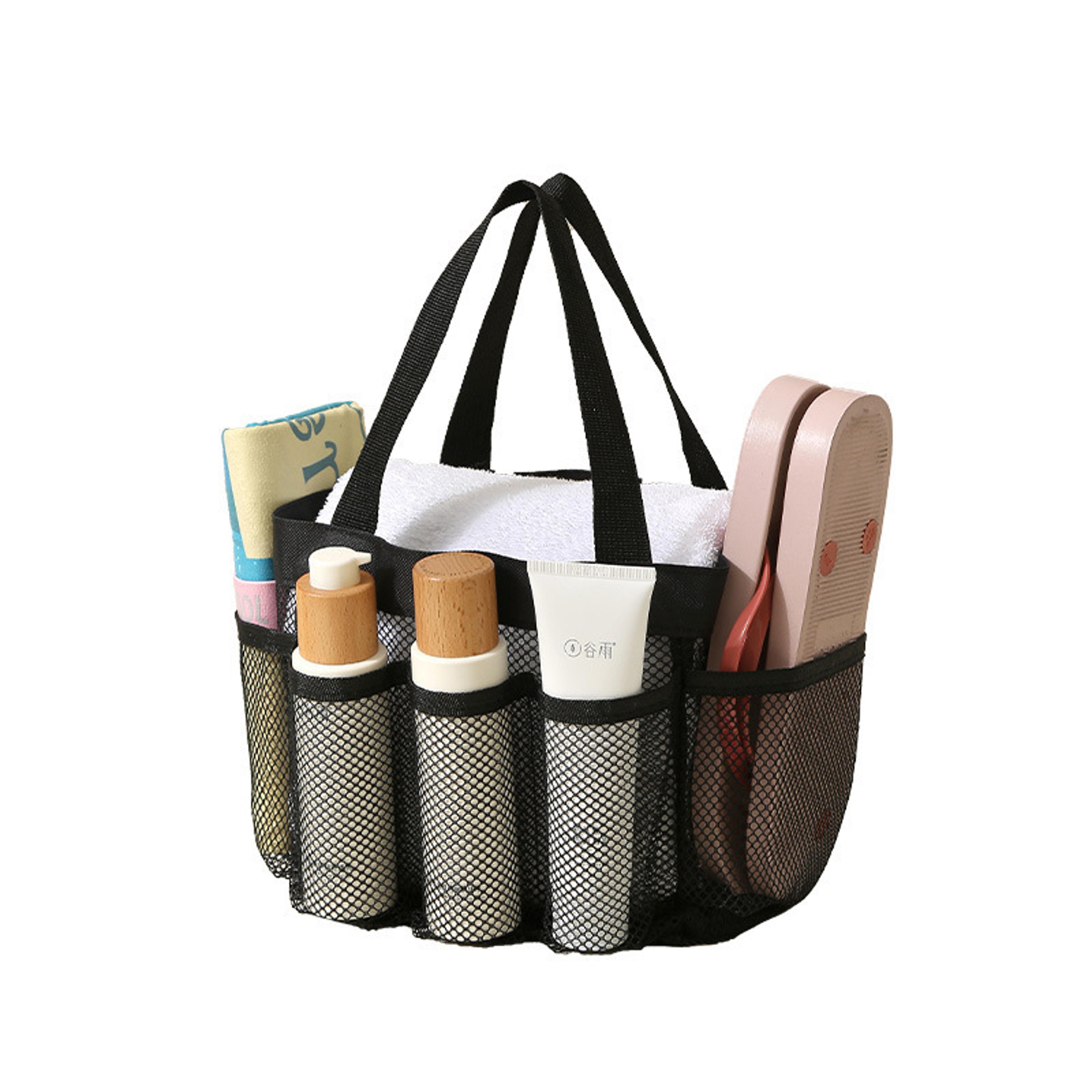 quick dry mesh shower caddy travel toiletry tote for gym, beach, dorm & camping