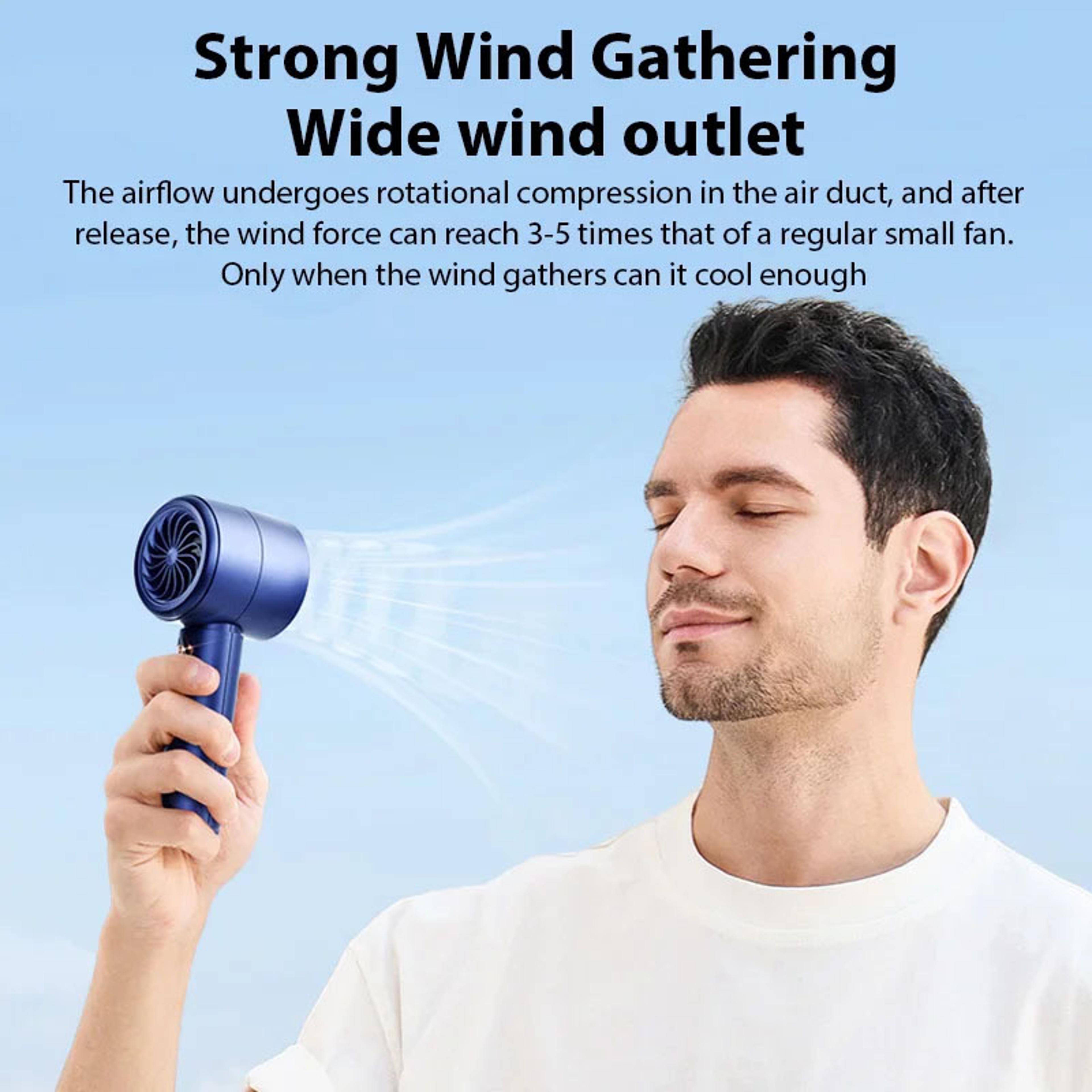 portable handheld fan usb rechargeable mini personal fan for travel, office & outdoor cooling