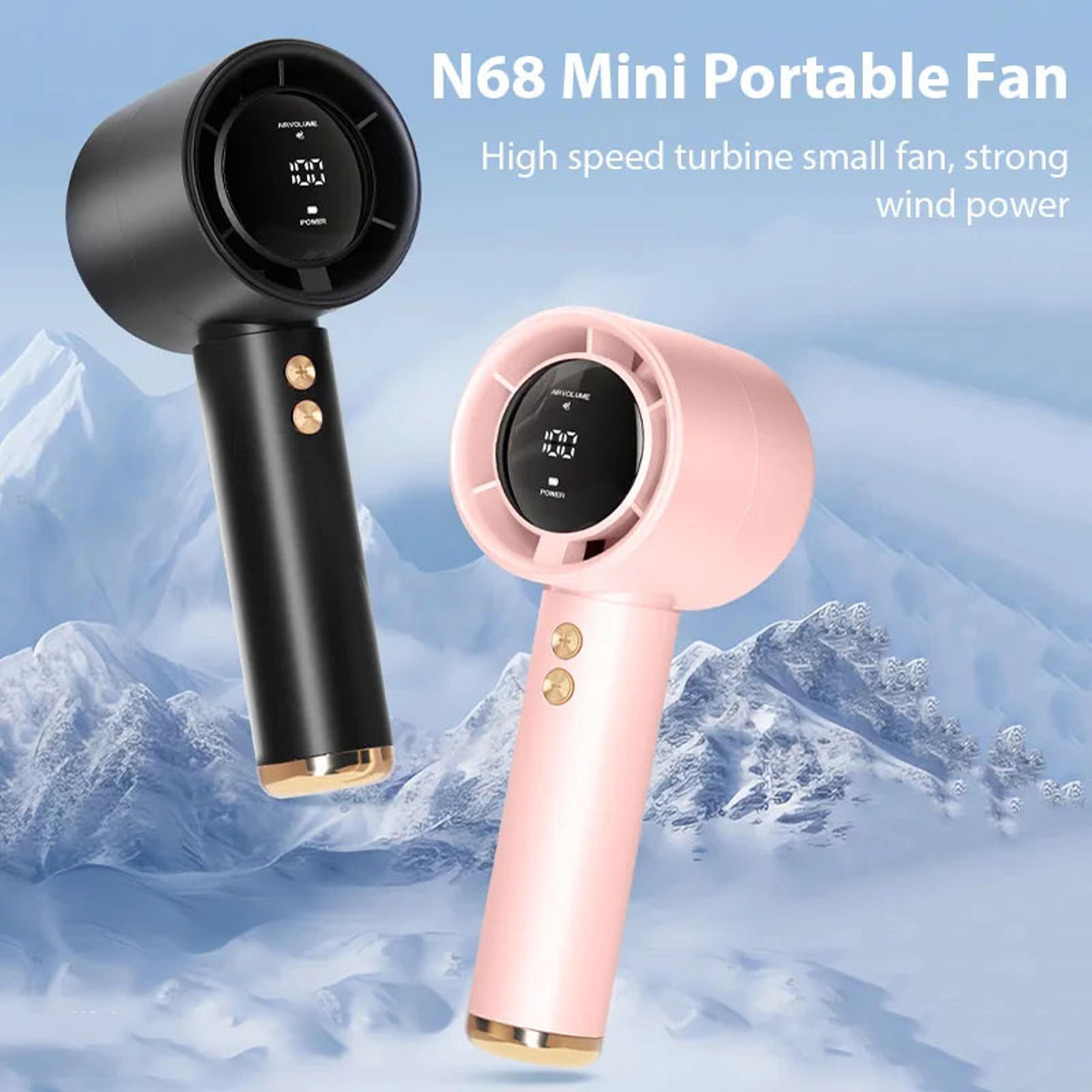 handheld fan usb rechargeable mini personal fan for travel, office & outdoor cooling