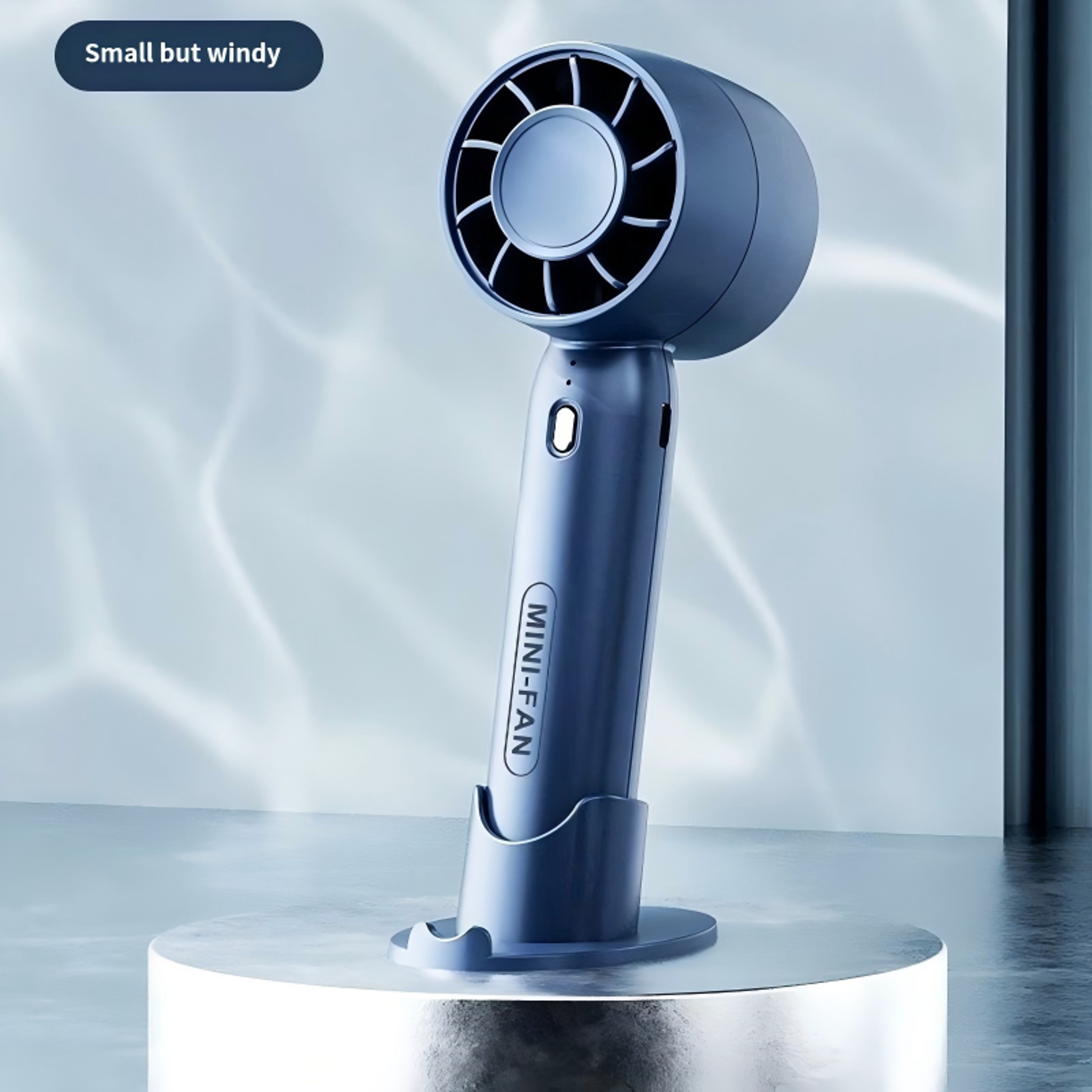 portable handheld fan usb rechargeable mini desk turbo fan for travel & outdoor cooling