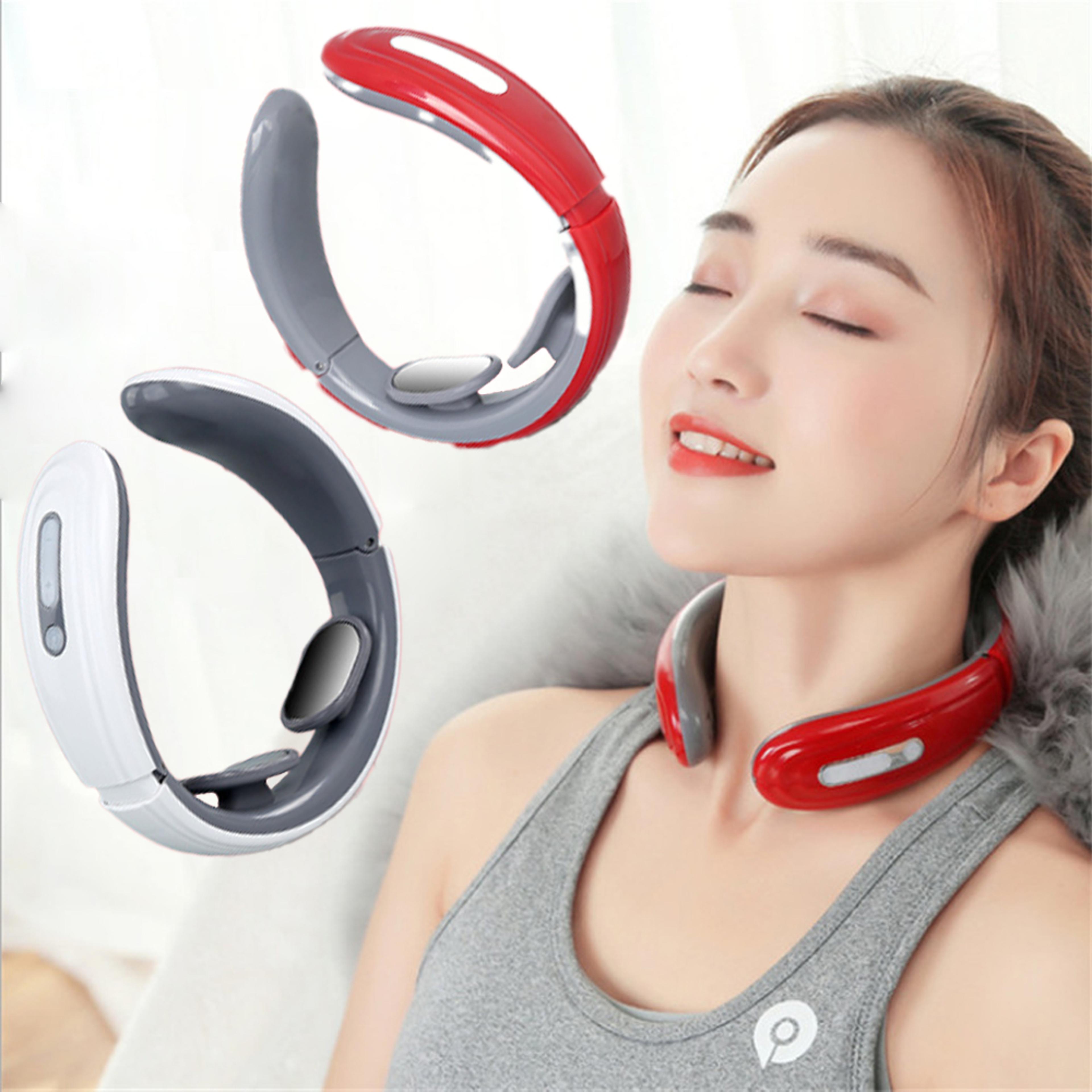 neck massager portable electric neck massager with modes & intensity levels for neck pain relief