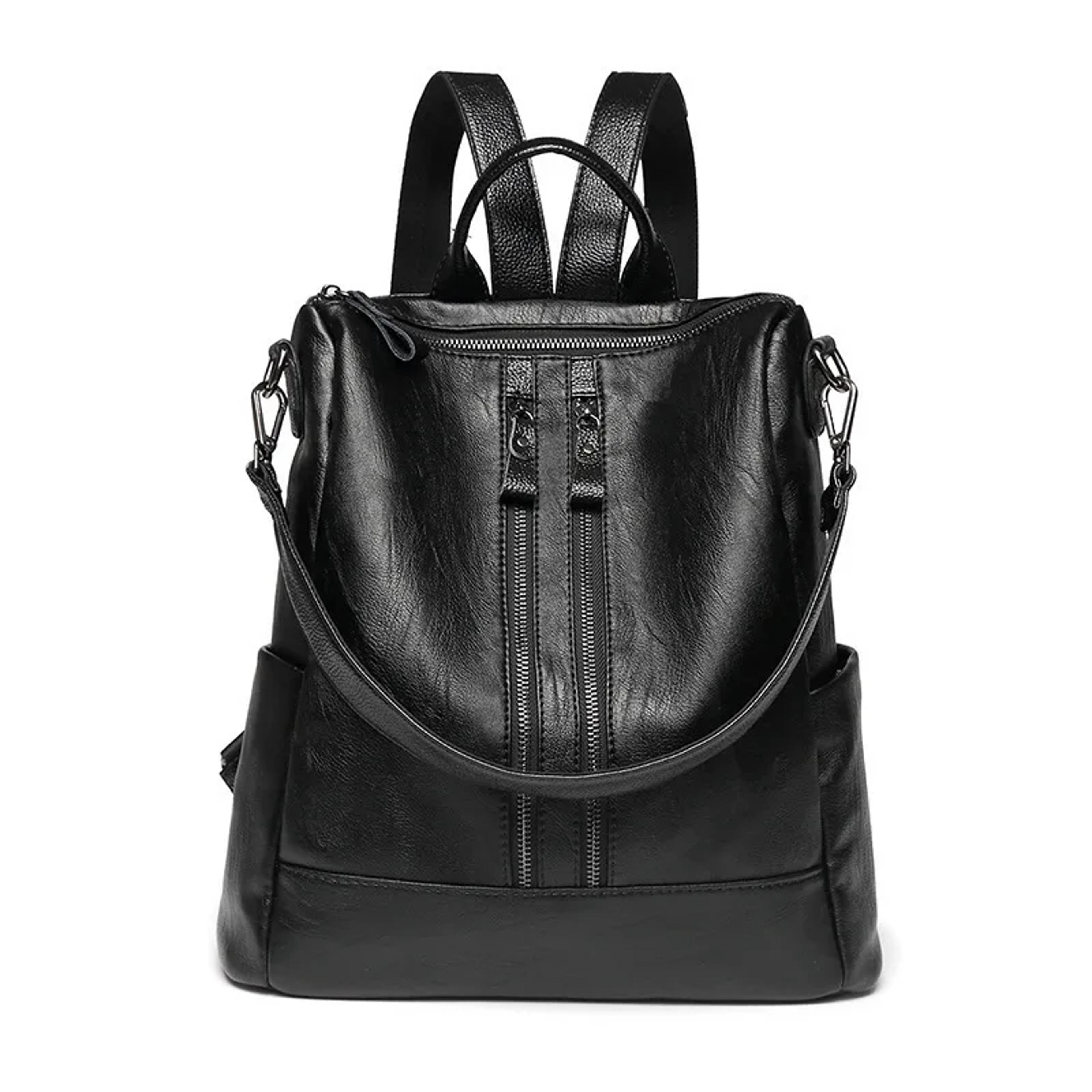 soft leather backpack for women large capacity womens backpack purse for college, travel & everyday use