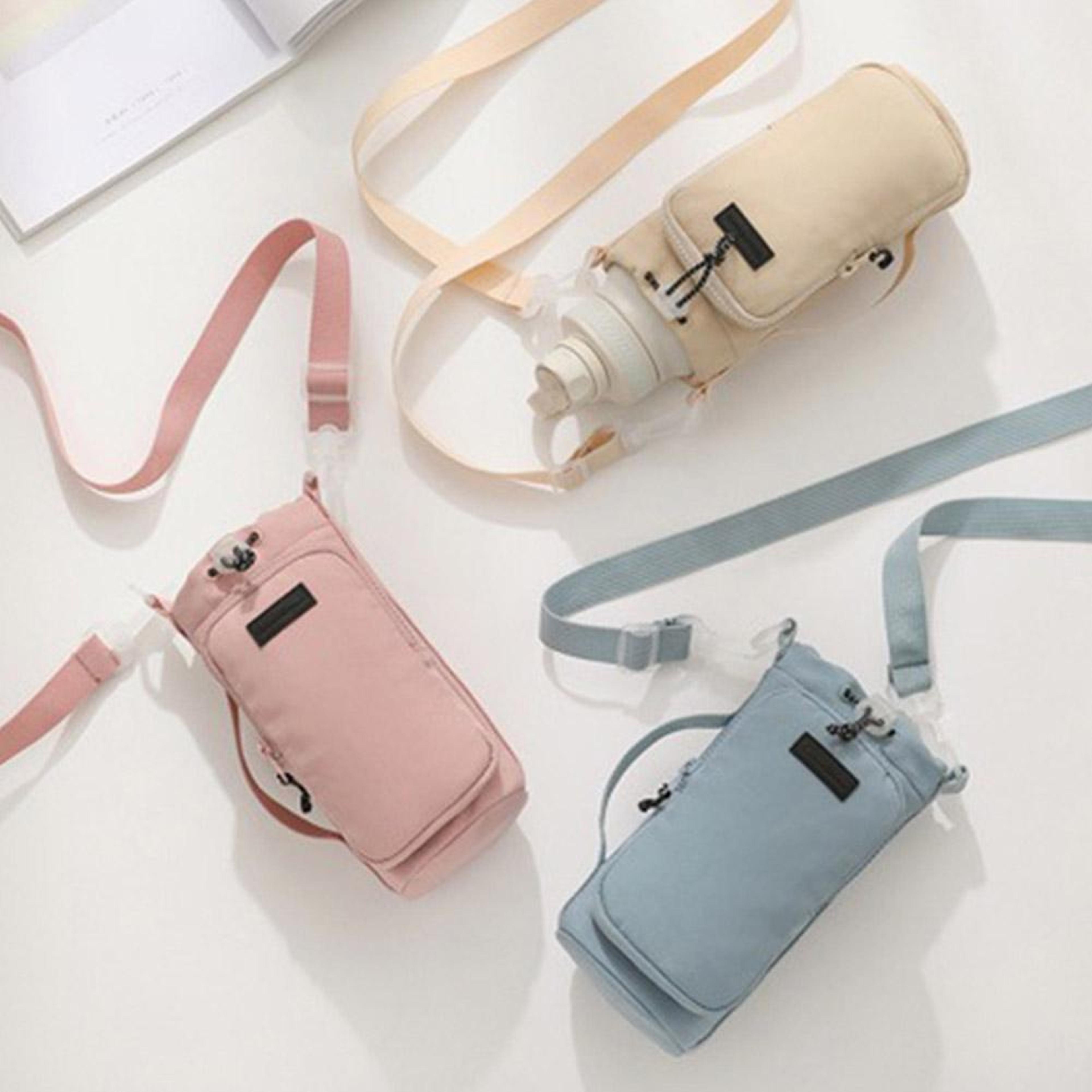 adventure water bottle holder with strap insulated water bottle carrier crossbody bag with phone pocket