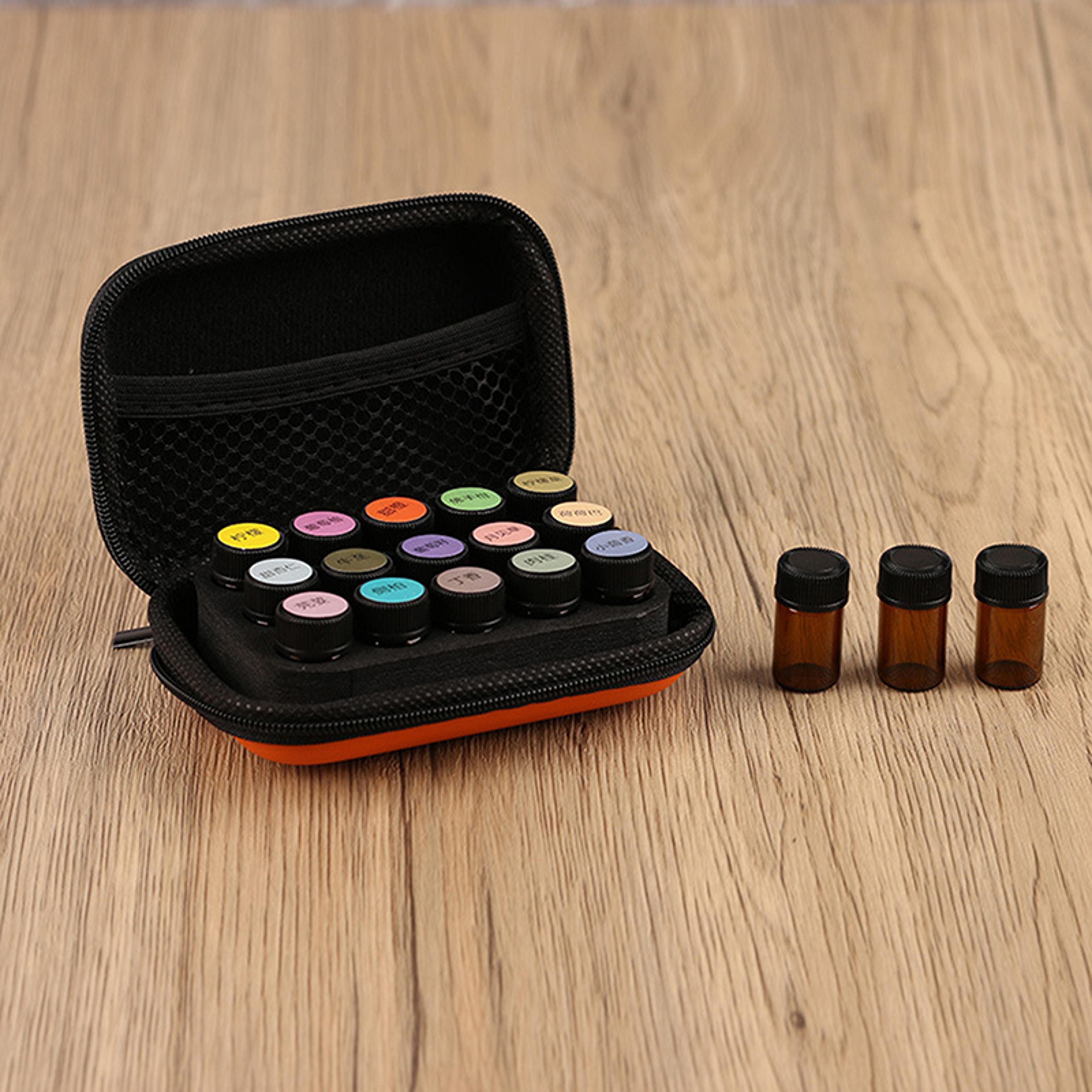 essential oil carrying case and roller bottle organizer for bottles