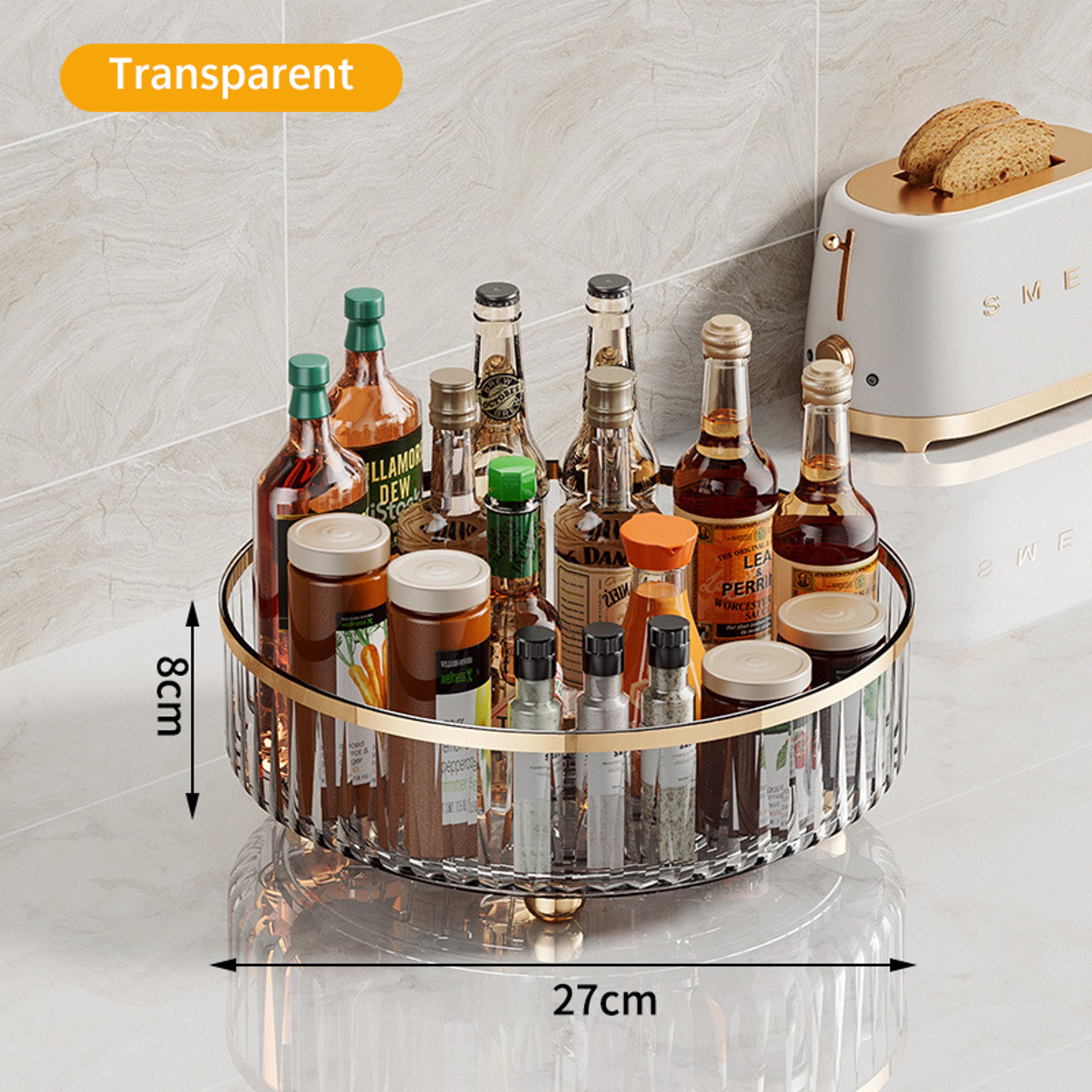 rotating perfume organizer and makeup organizer for dresser & vanity