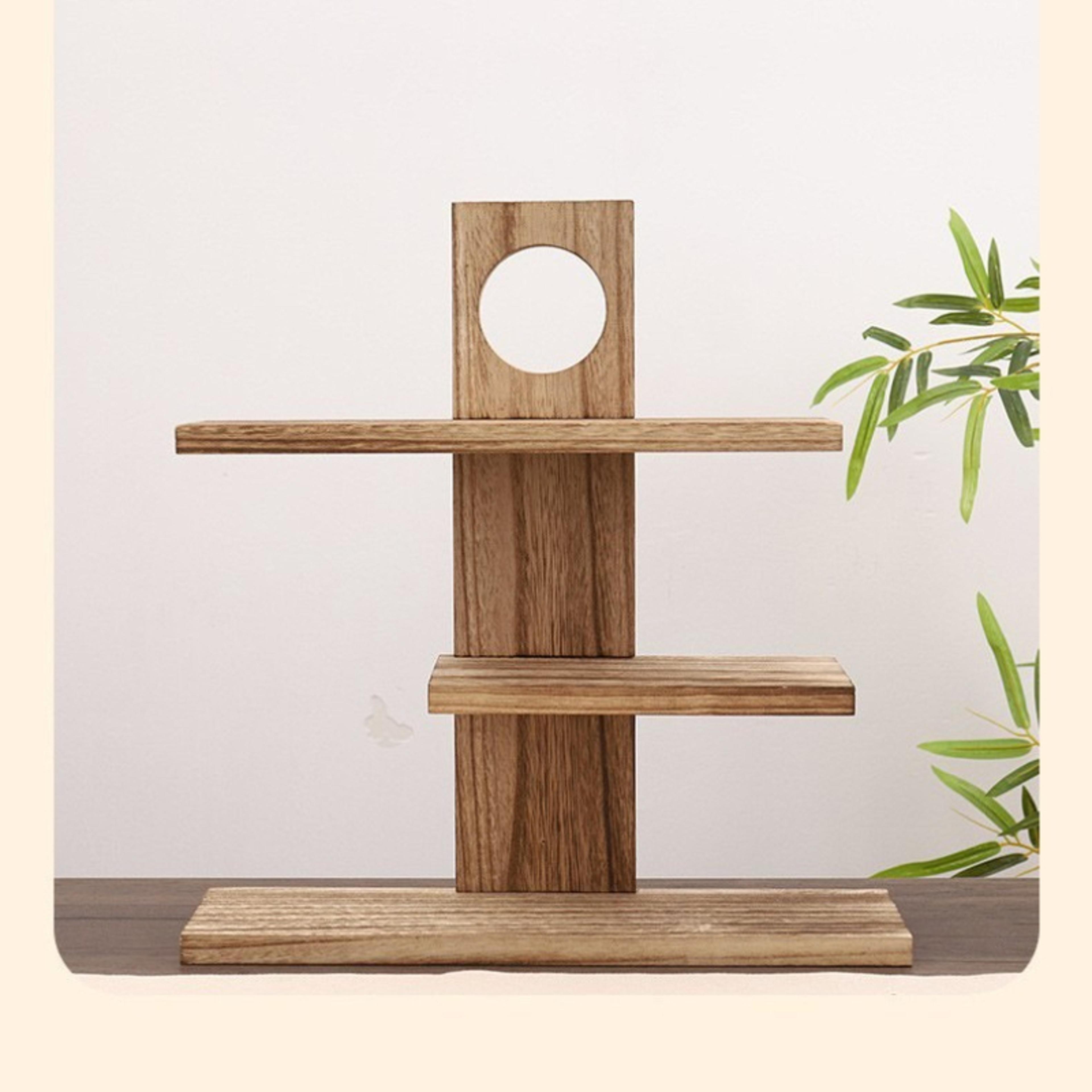 perfume display stand real wood fragrance and cosmetic organizer