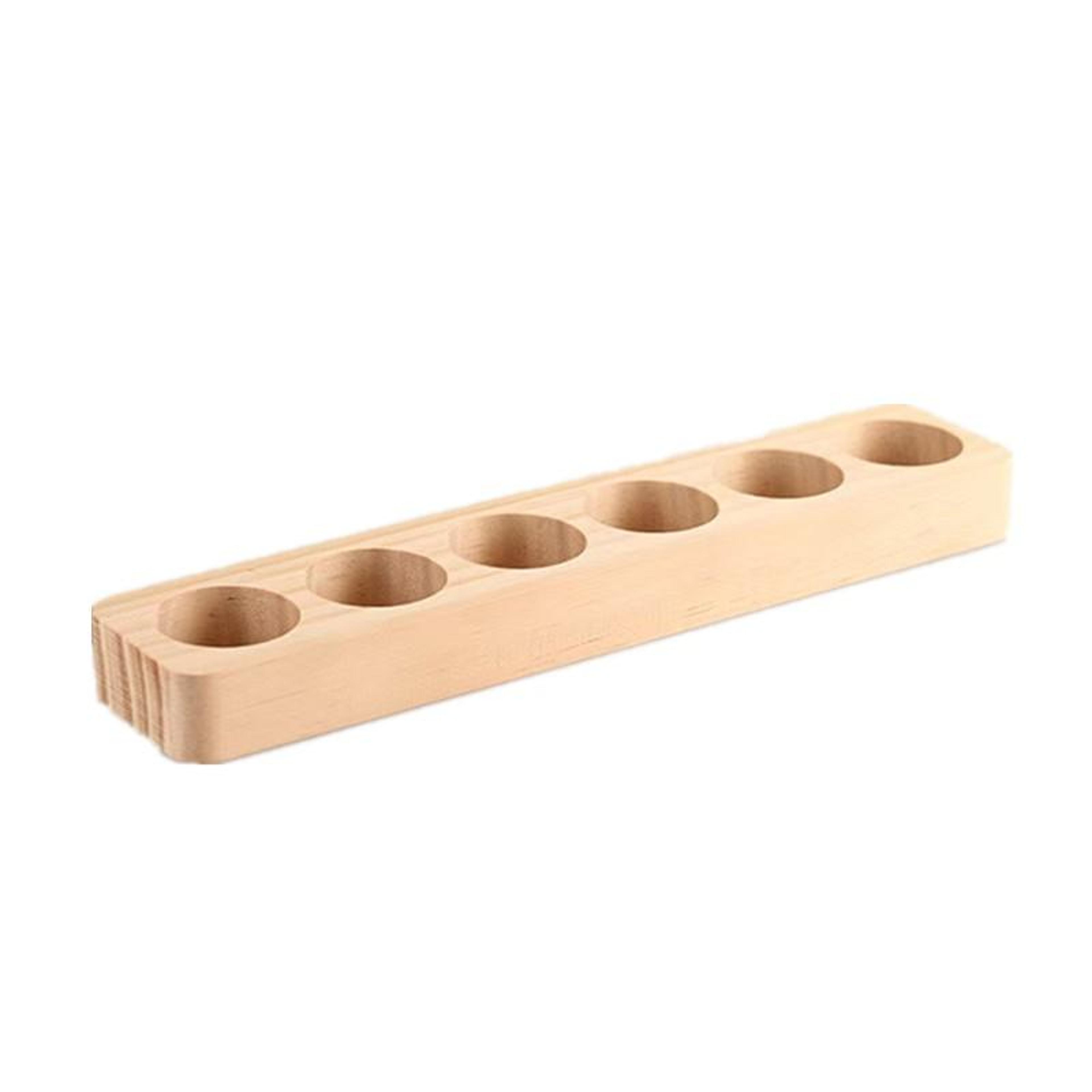 natural wood essential oil bottle rack & perfume organizer large capacity desktop display stand