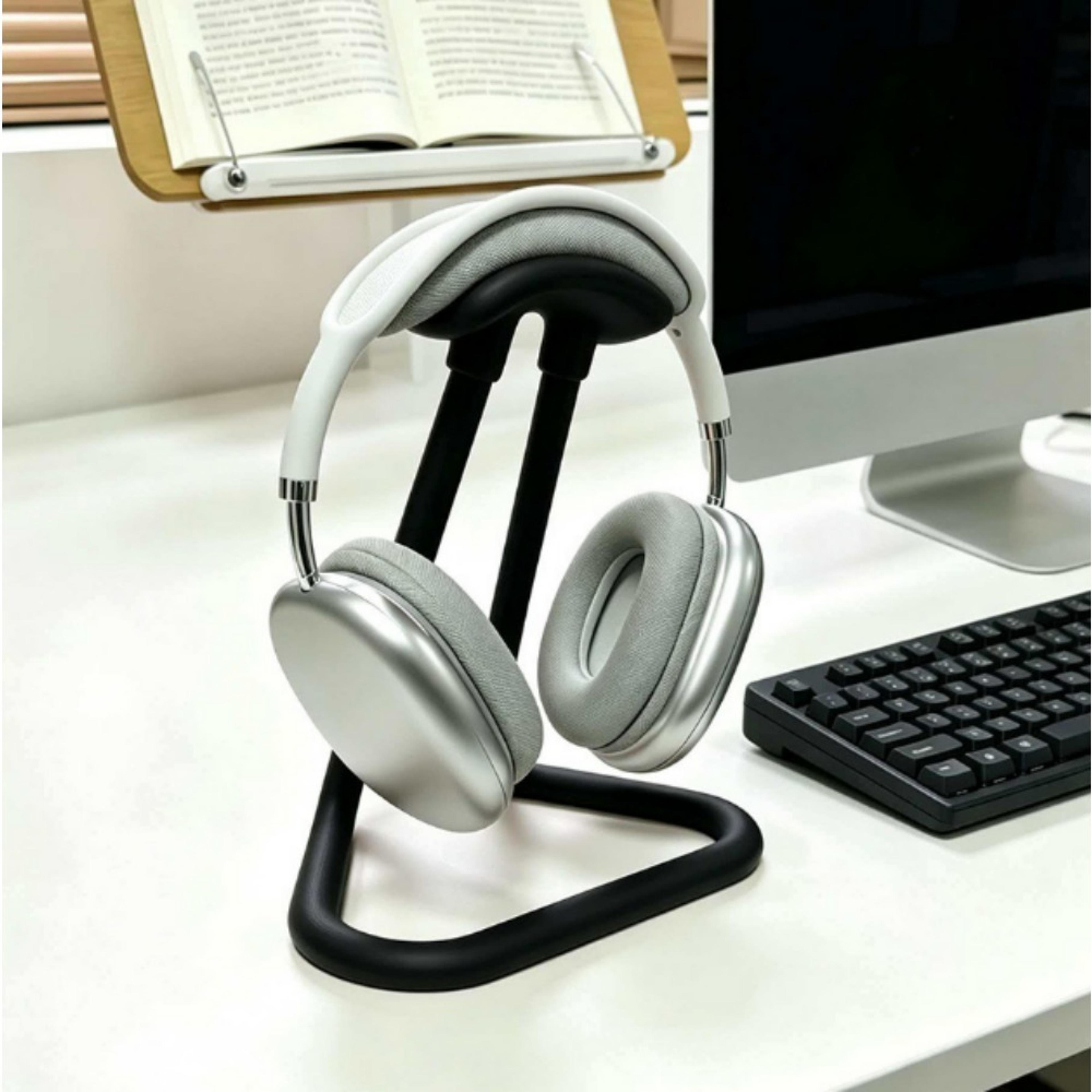 universal headphone stand for desk with anti slip base sturdy headset holder