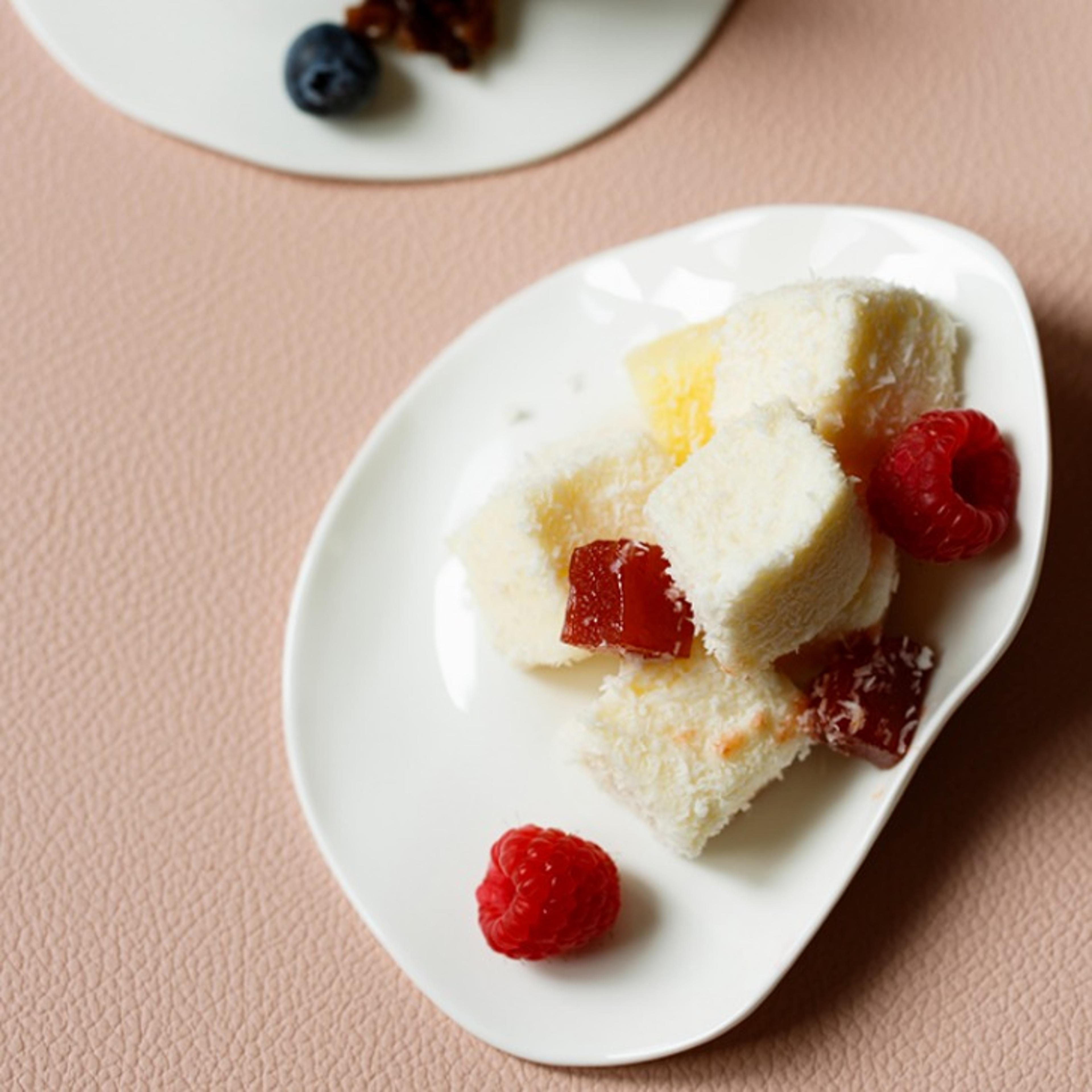 ultra thin bone plate irregular white serving plate for desserts, snacks & sauces