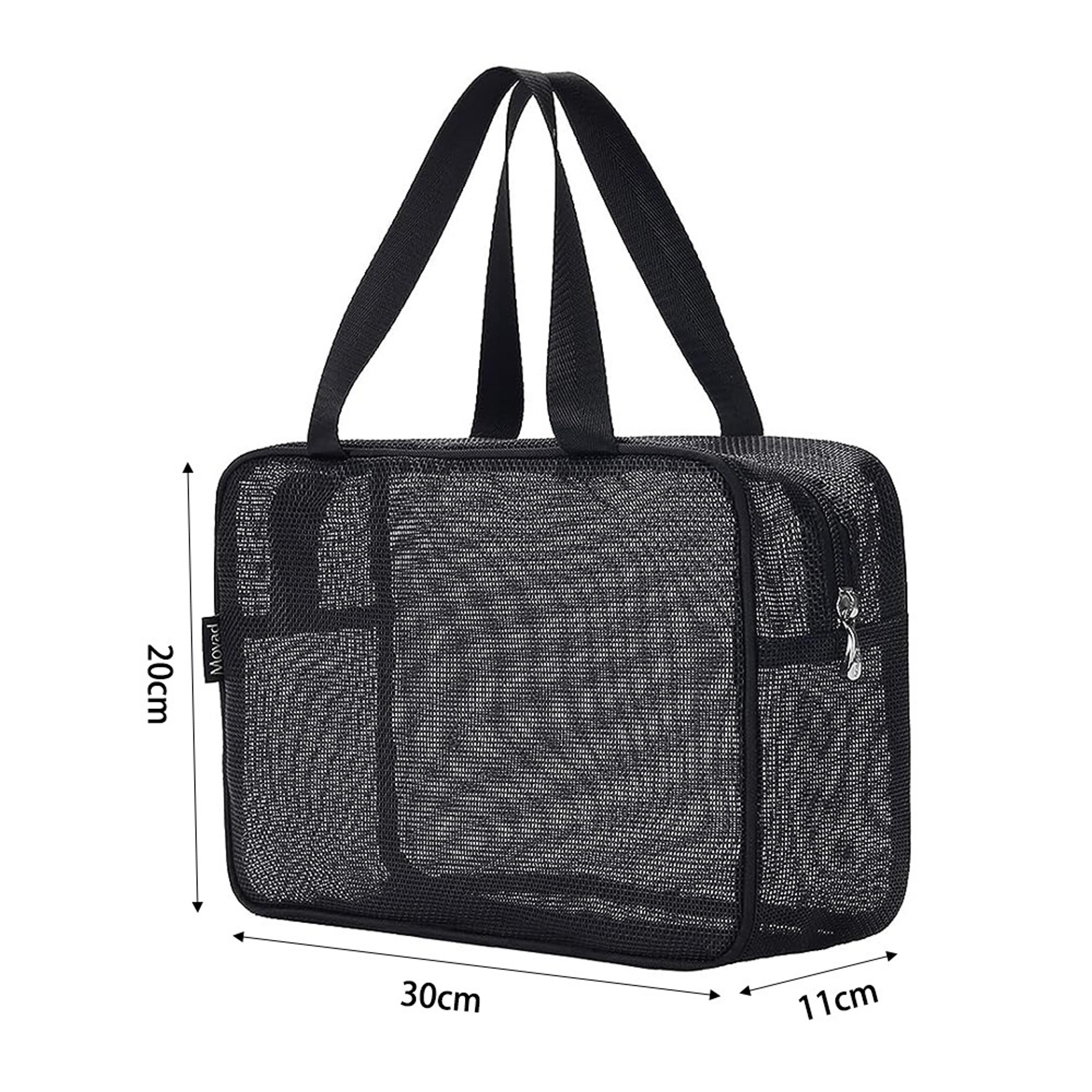 large capacity mesh shower caddy quick dry travel toiletry organizer for gym, dorm and camping