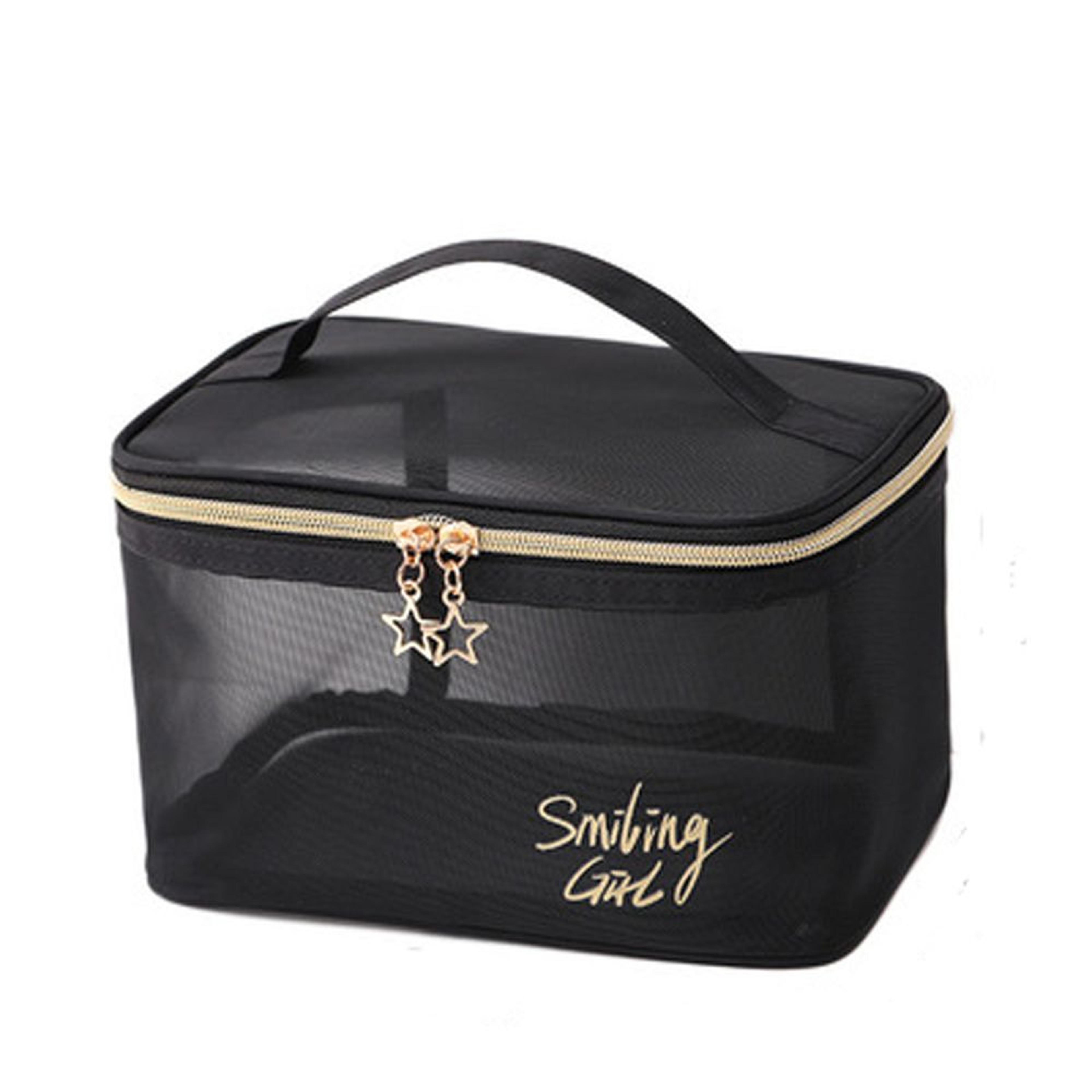 large capacity travel makeup bag portable cosmetic organizer and toiletry storage bag