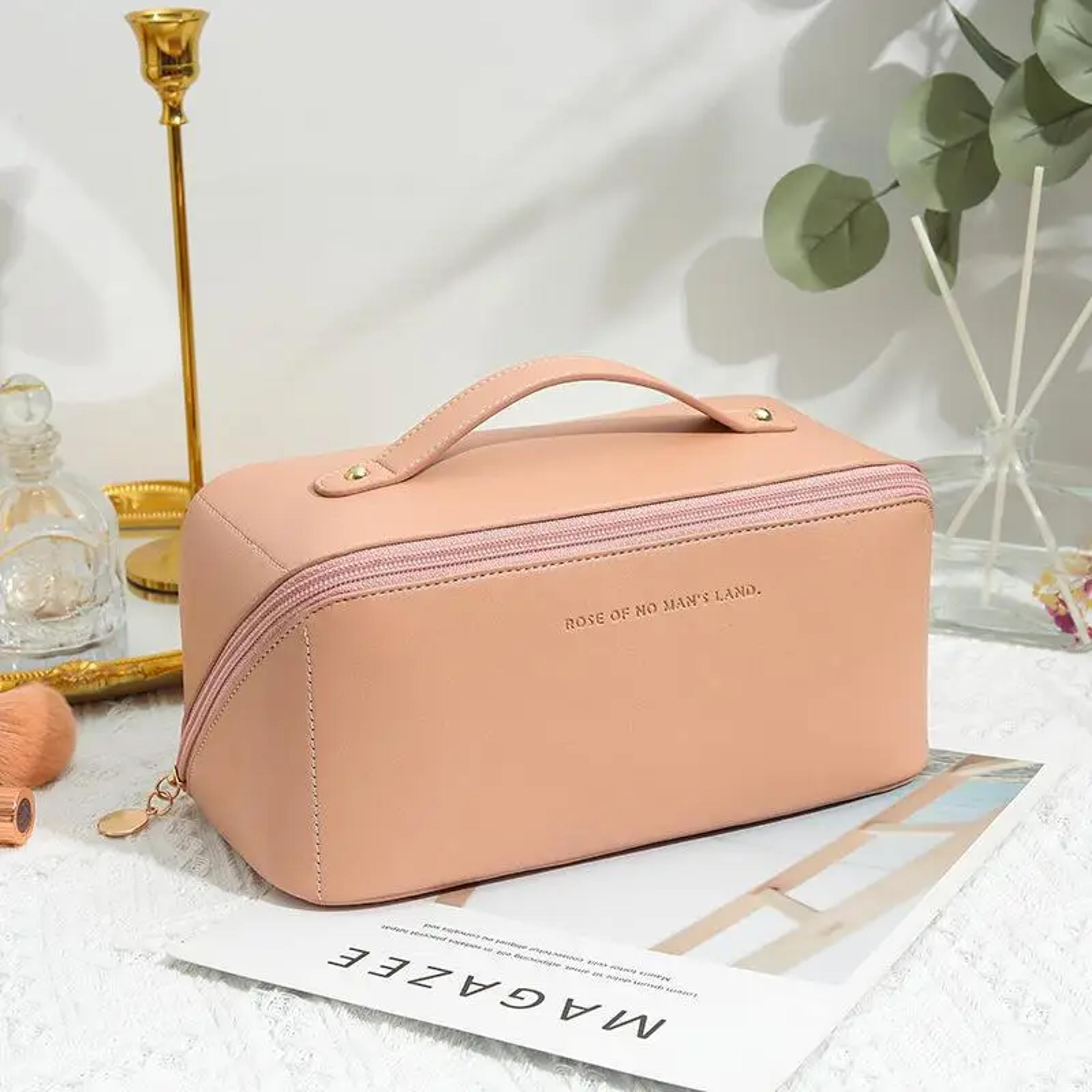 travel makeup organizer bag for women cosmetic and toiletry storage case