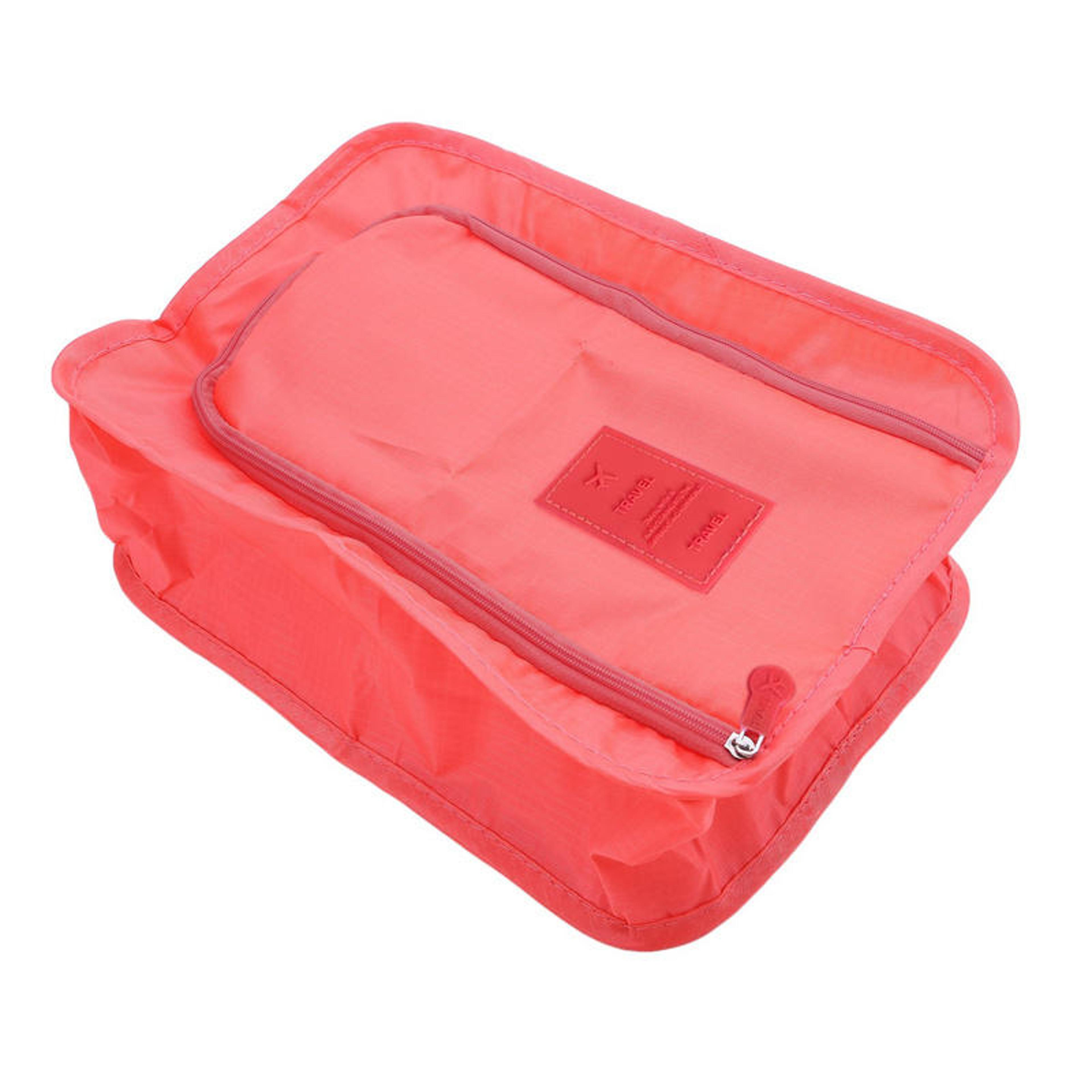 foldable travel shoe bag and portable shoe organizer for clean, space saving packing