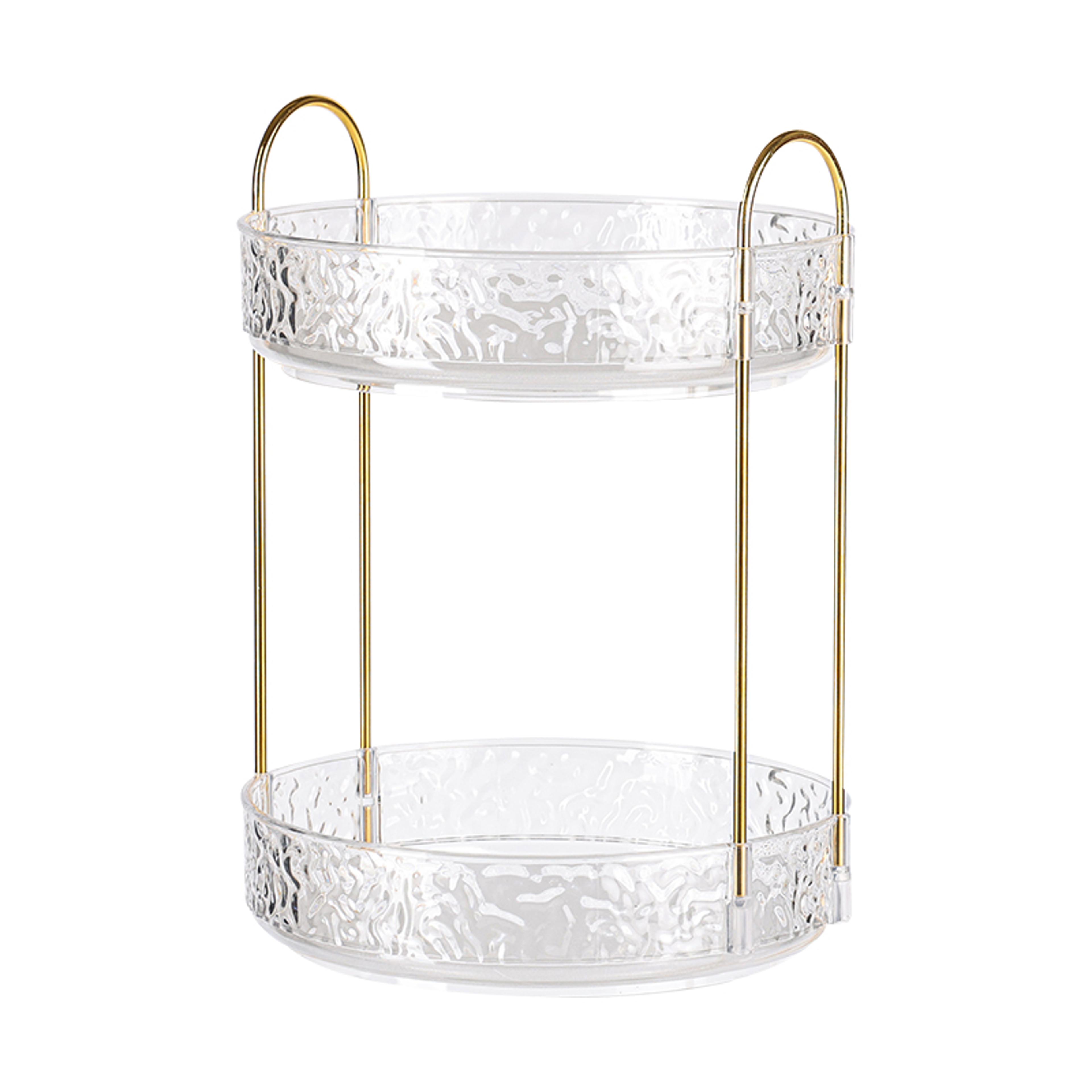 luxury rotating makeup organizer multi layer skincare and perfume storage
