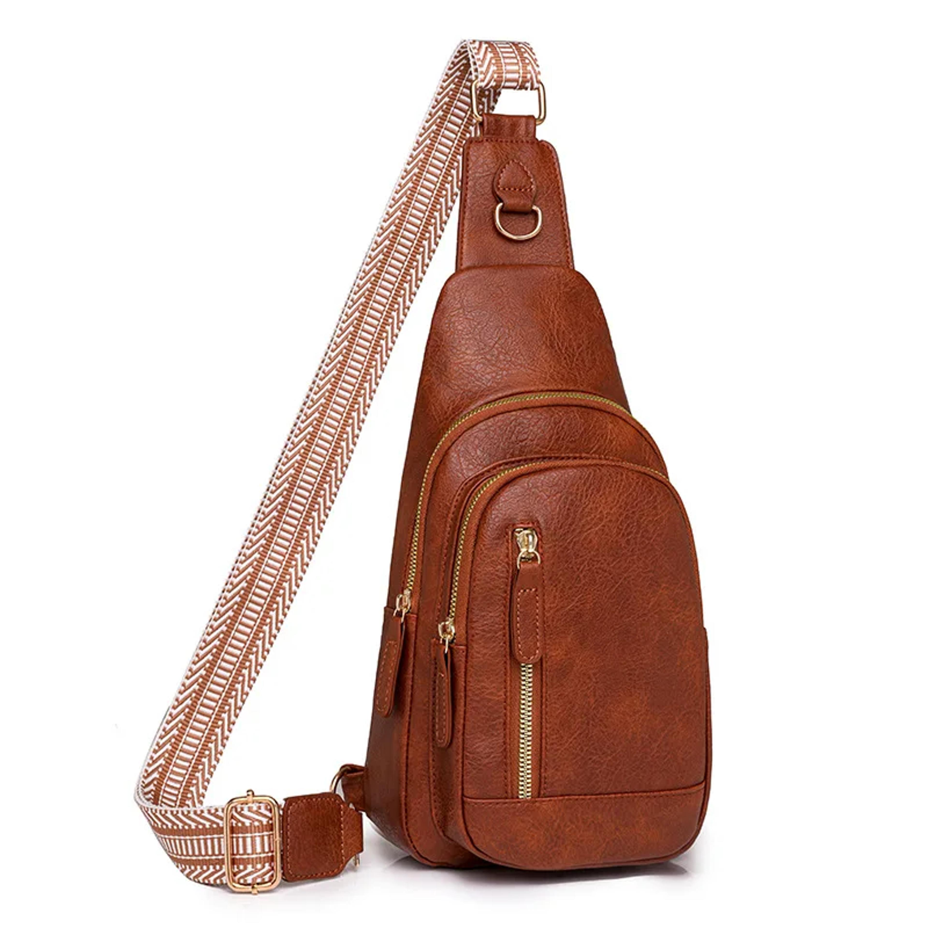 everyday womens sling bag stylish pu leather crossbody bag for hands free comfort