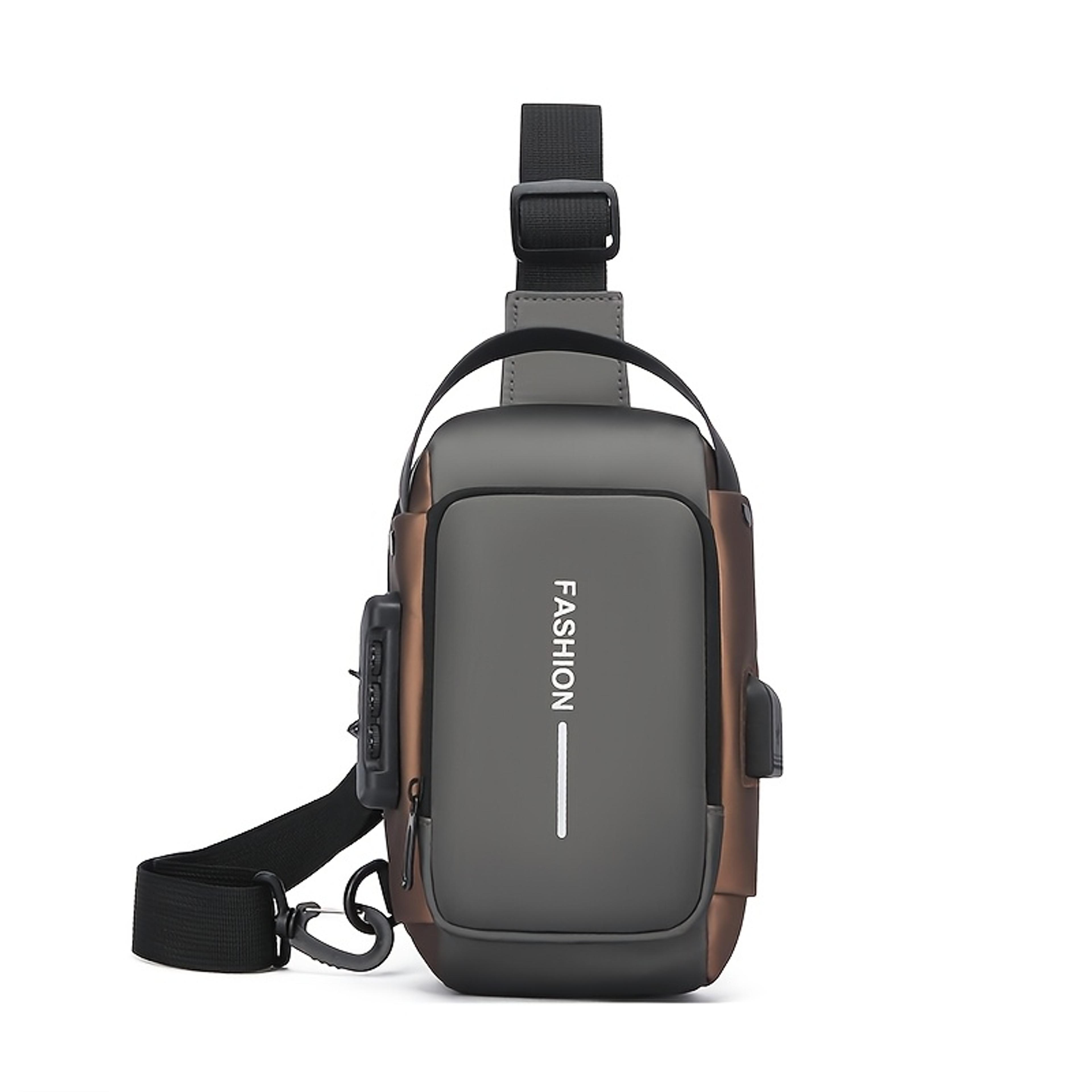 mens oxford sling bag crossbody chest pack with phone pocket for travel & daily commute