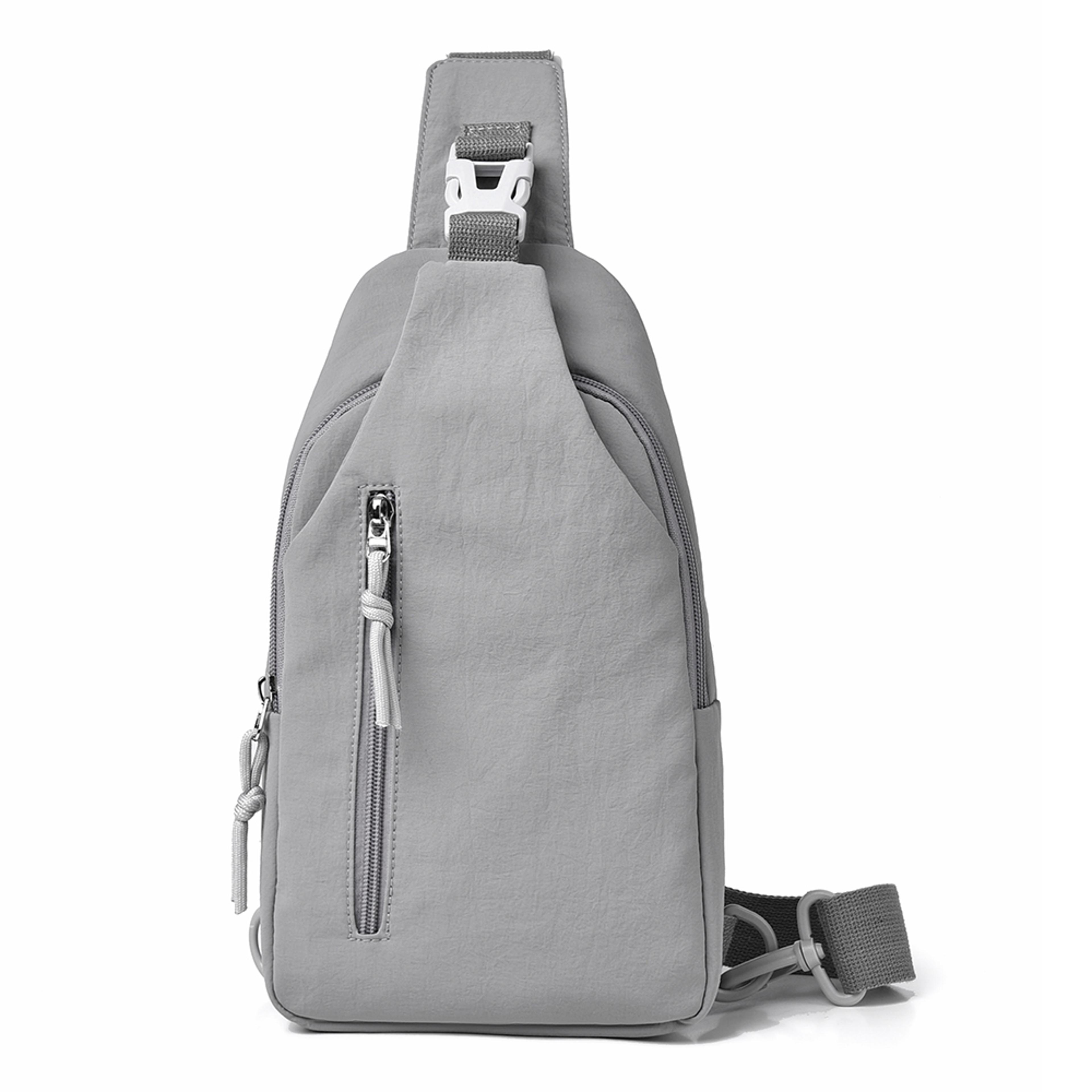 large capacity nylon crossbody sling bag for men & women lightweight travel chest bag