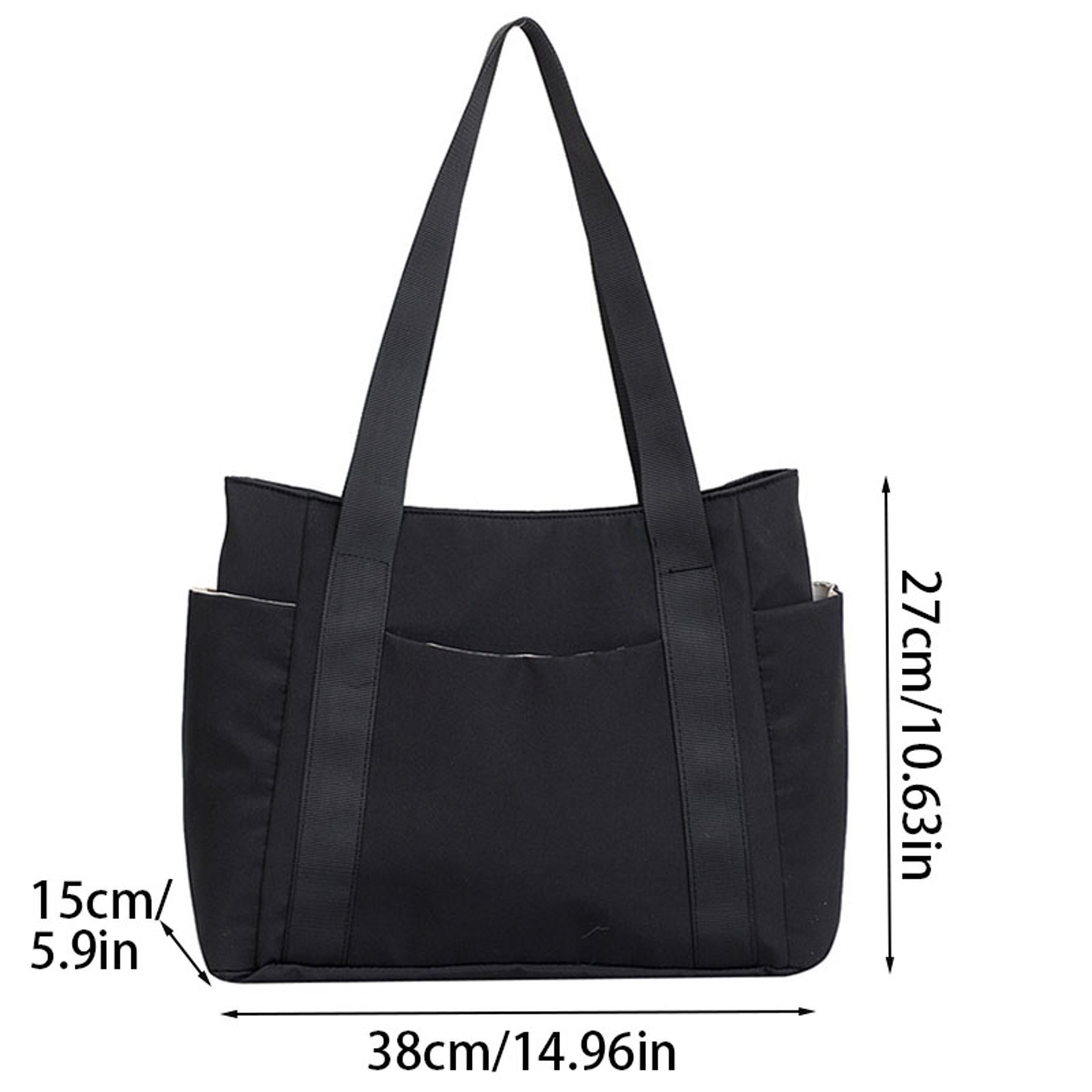 large canvas tote bag for women spacious shoulder bag for shopping, travel & daily essentials