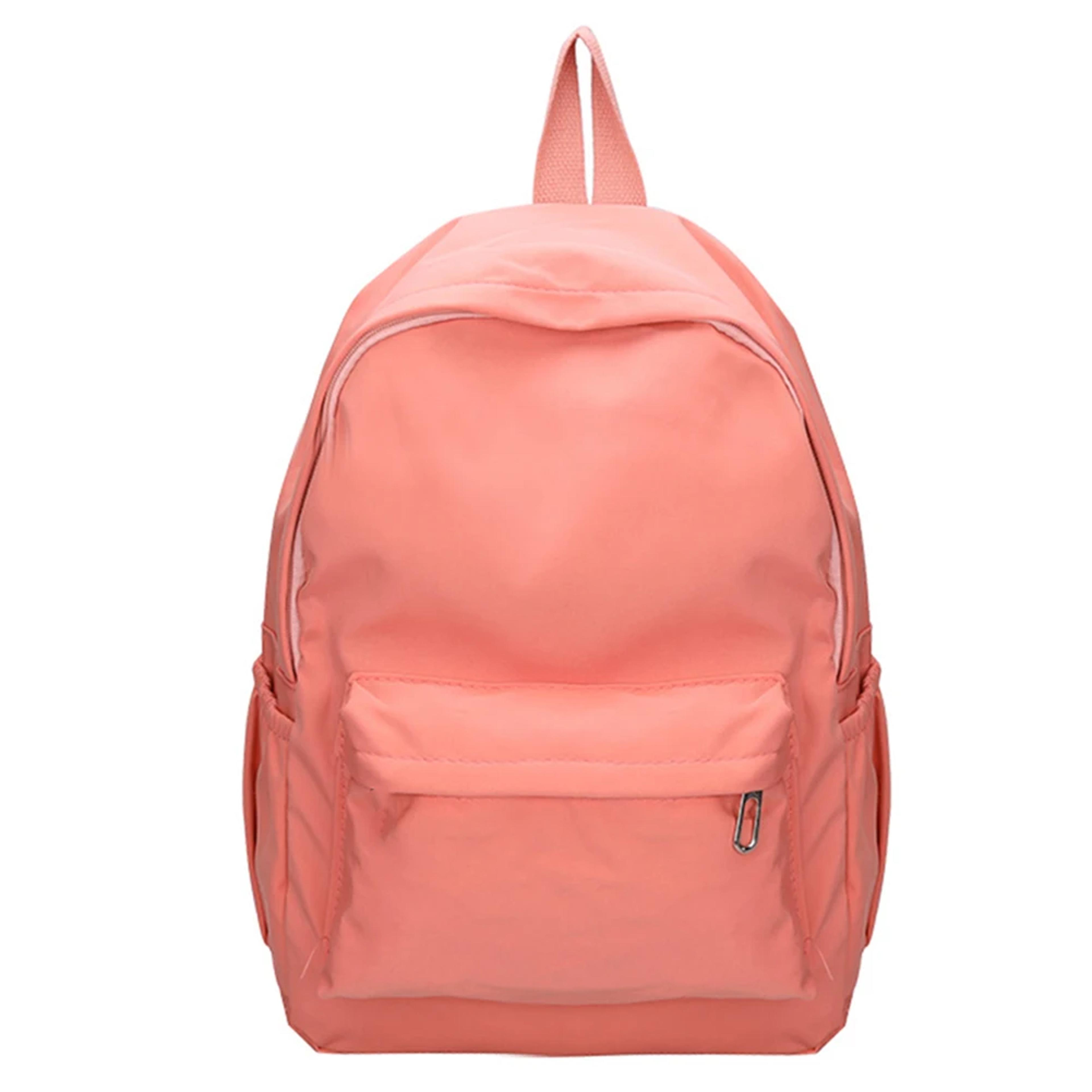 preppy nylon school backpack for women travel & everyday bag