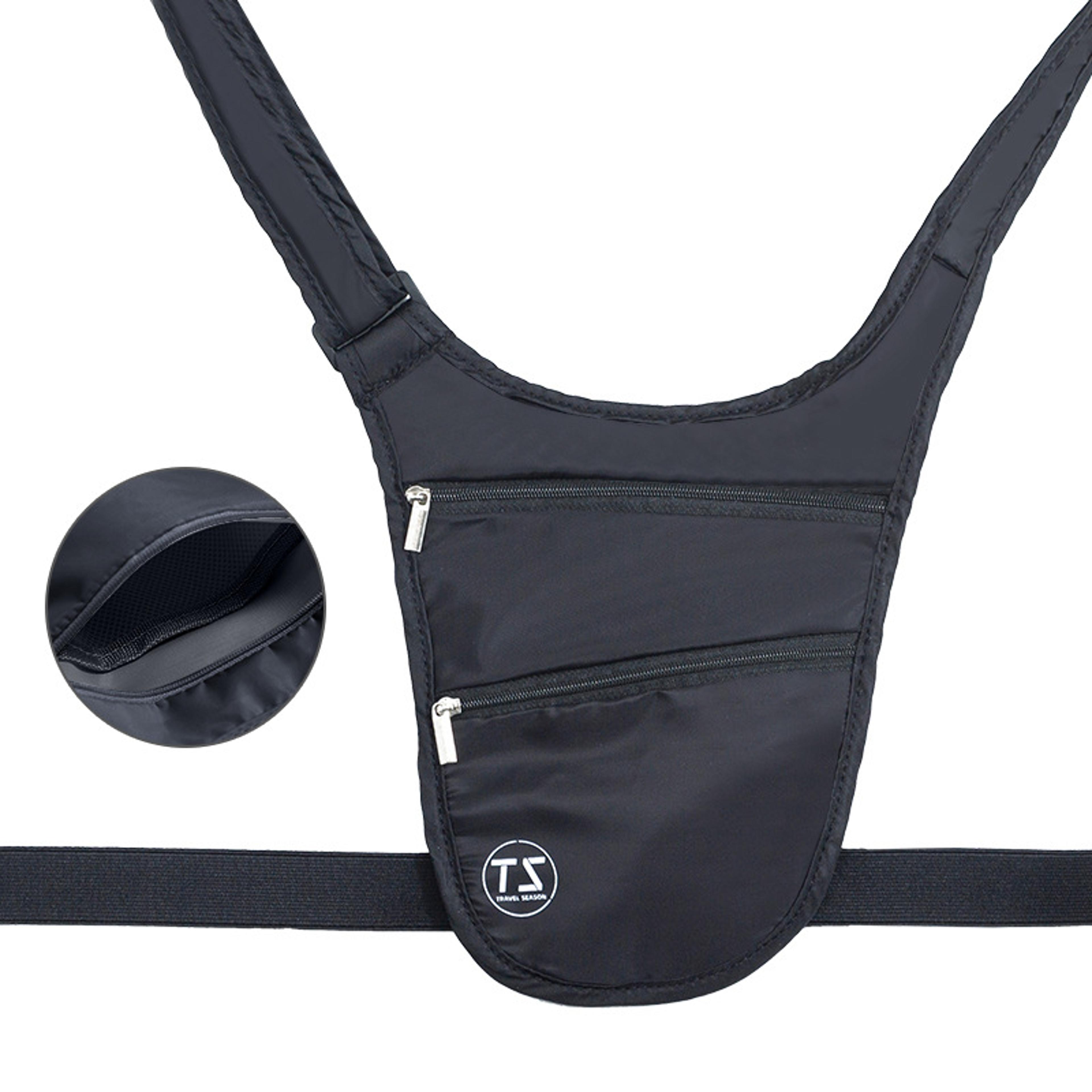 secure fit water proof running belt anti theft slim waist bag for phone, fitness and travel