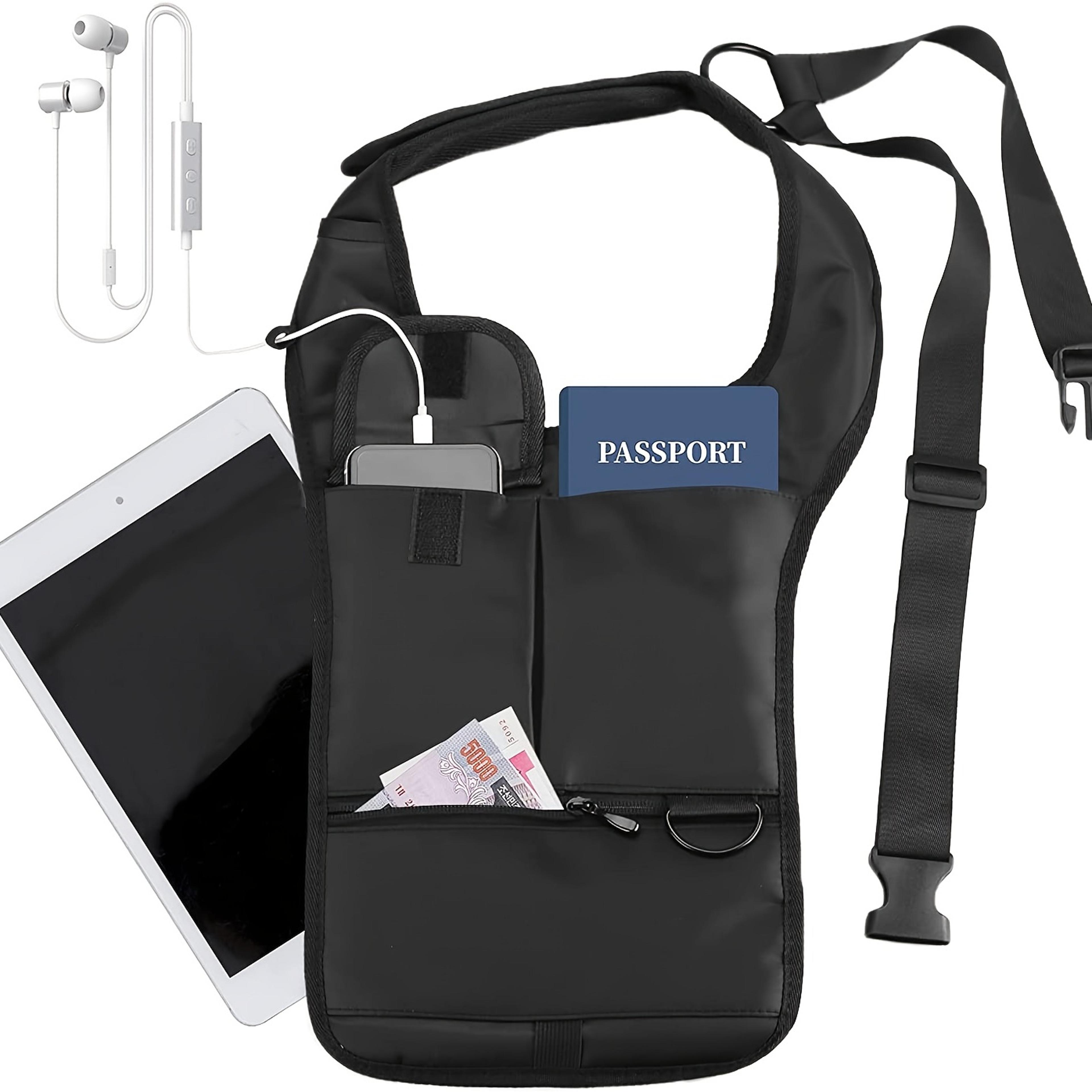 secure carry anti theft underarm bag for men leather shoulder holster bag with organized storage
