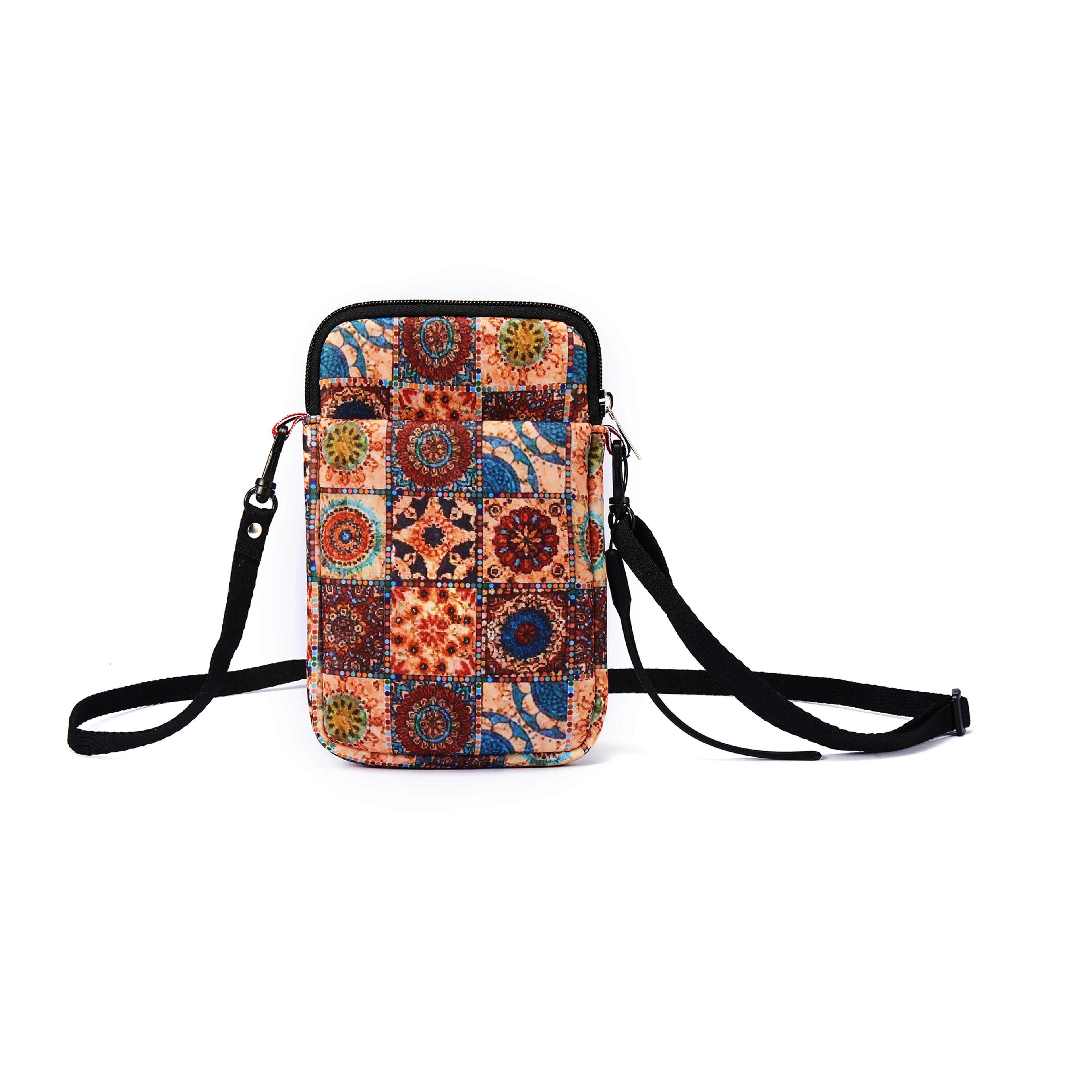 compact crossbody phone bag with mini coin purse and everyday essentials storage