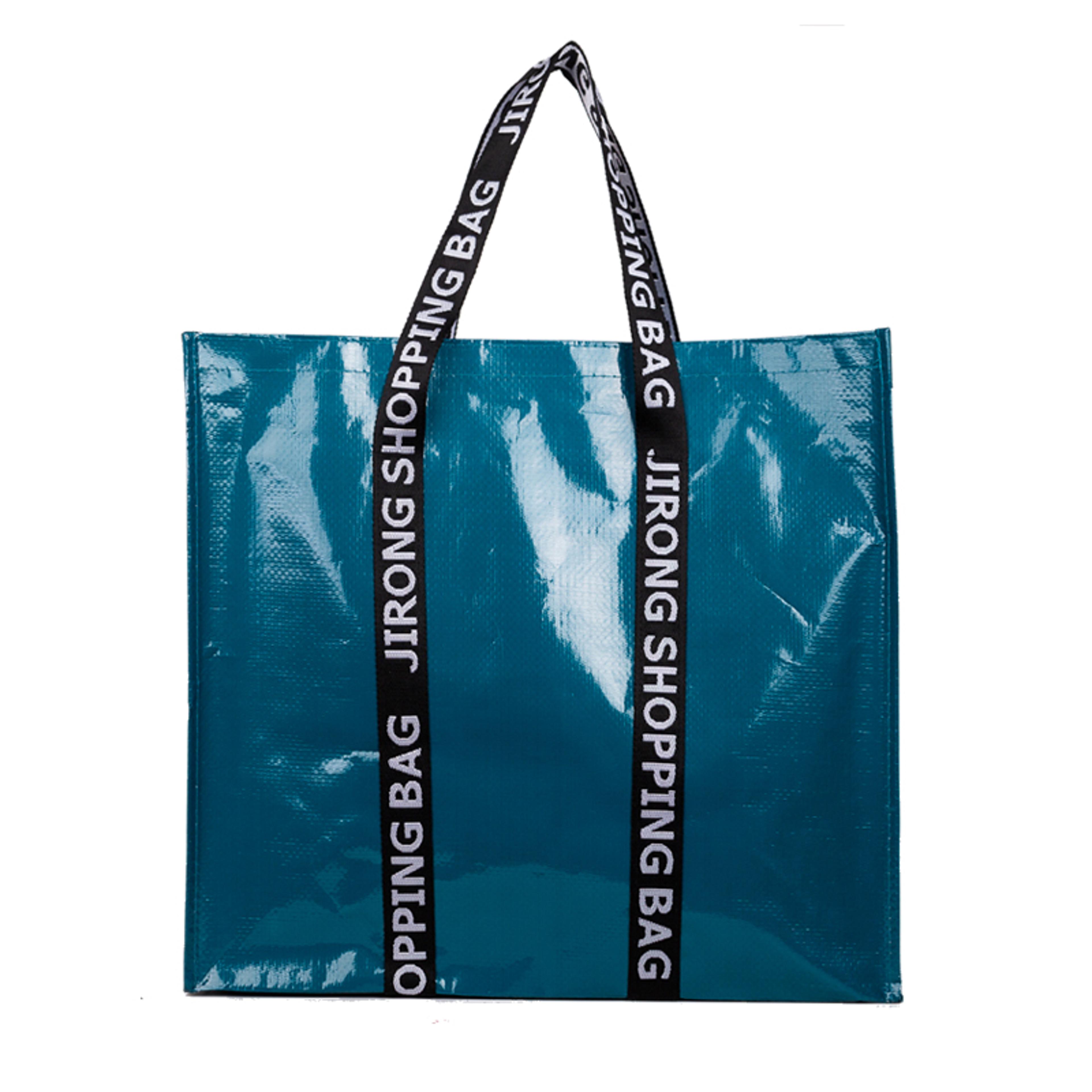 foldable pp woven reusable shopping tote bag for travel and everyday storage