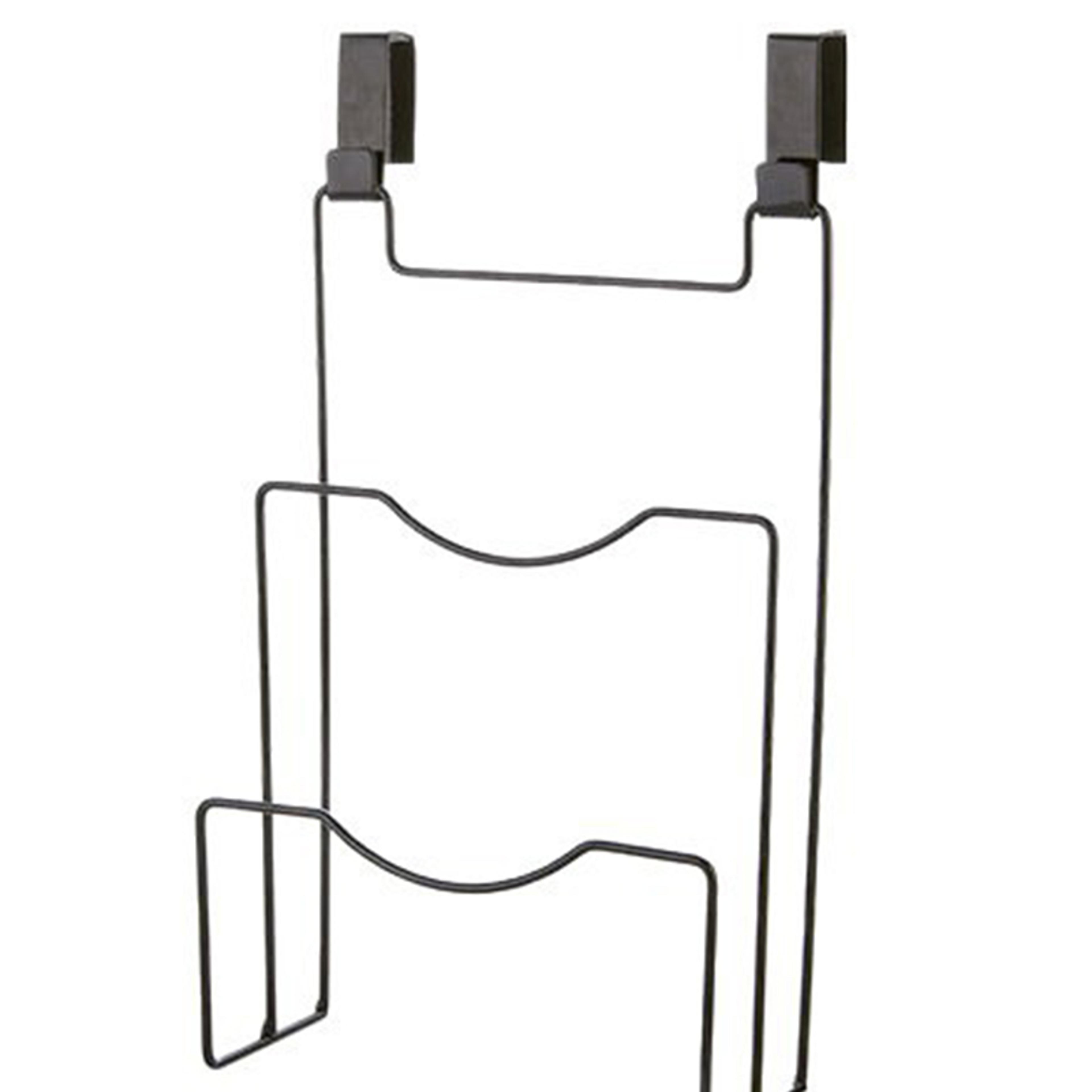 no drill pot lid organizer and cutting board rack for cabinet door storage