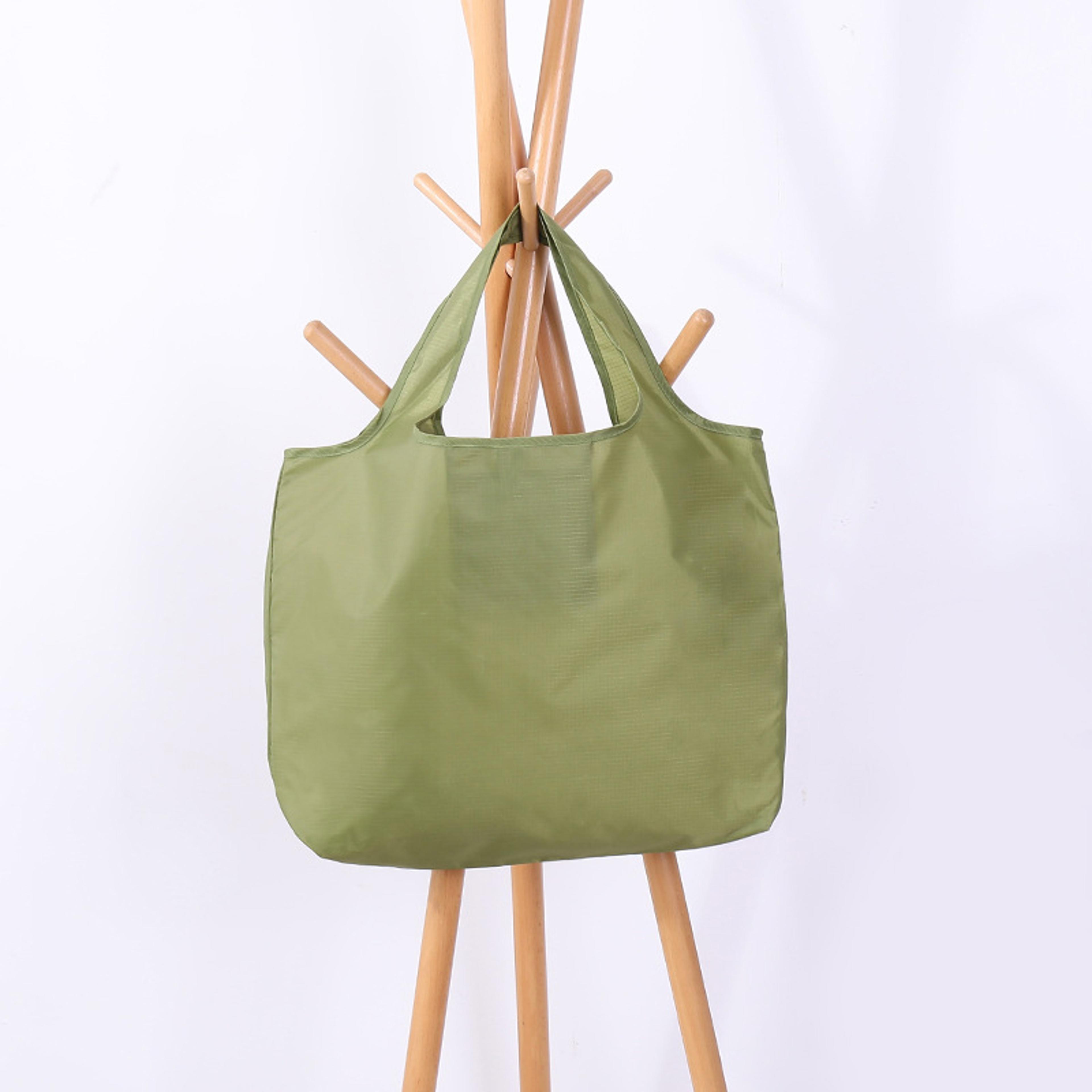 large foldable shopping bag reusable grocery tote for travel and everyday carry