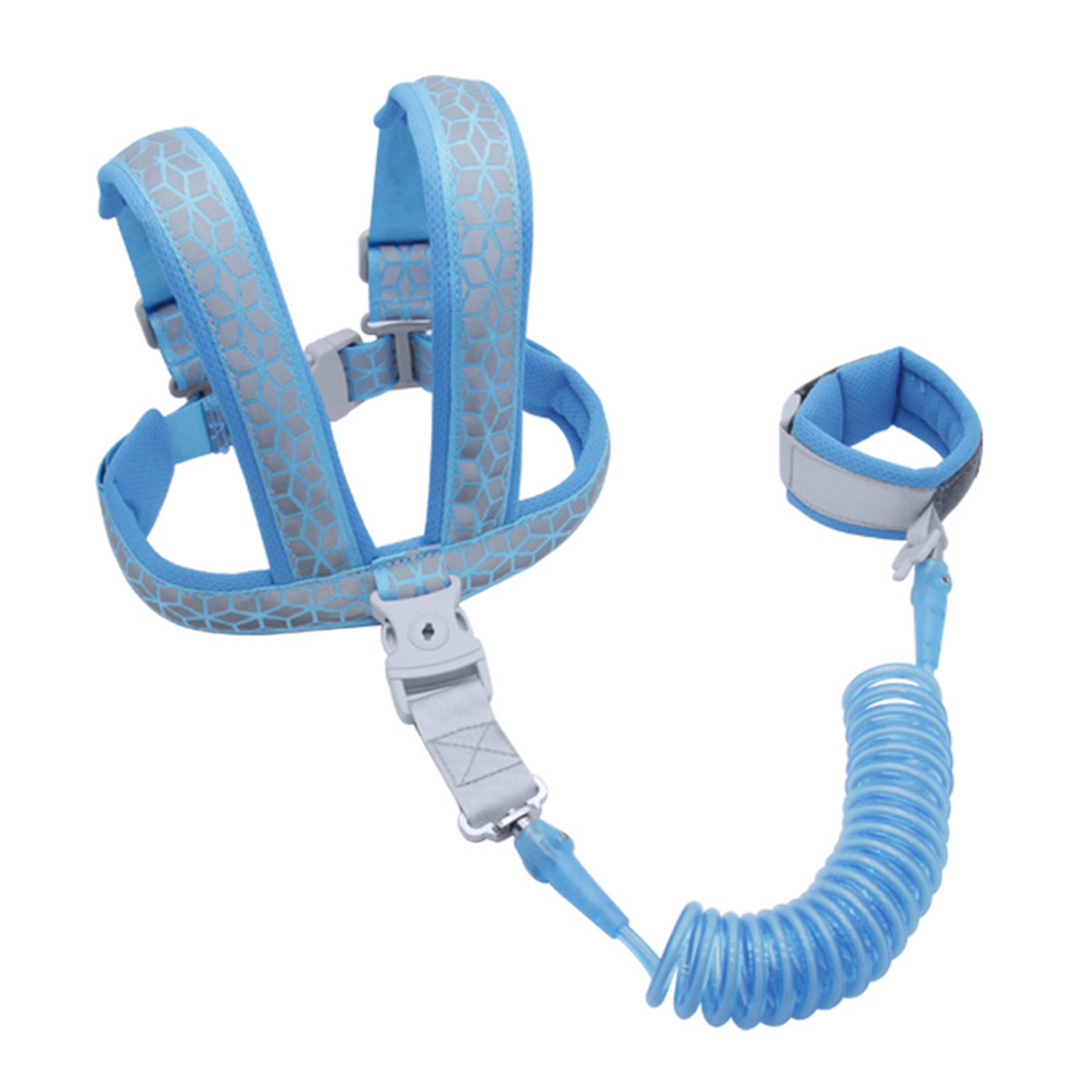 toddler safety harness and anti lost wrist link for walking
