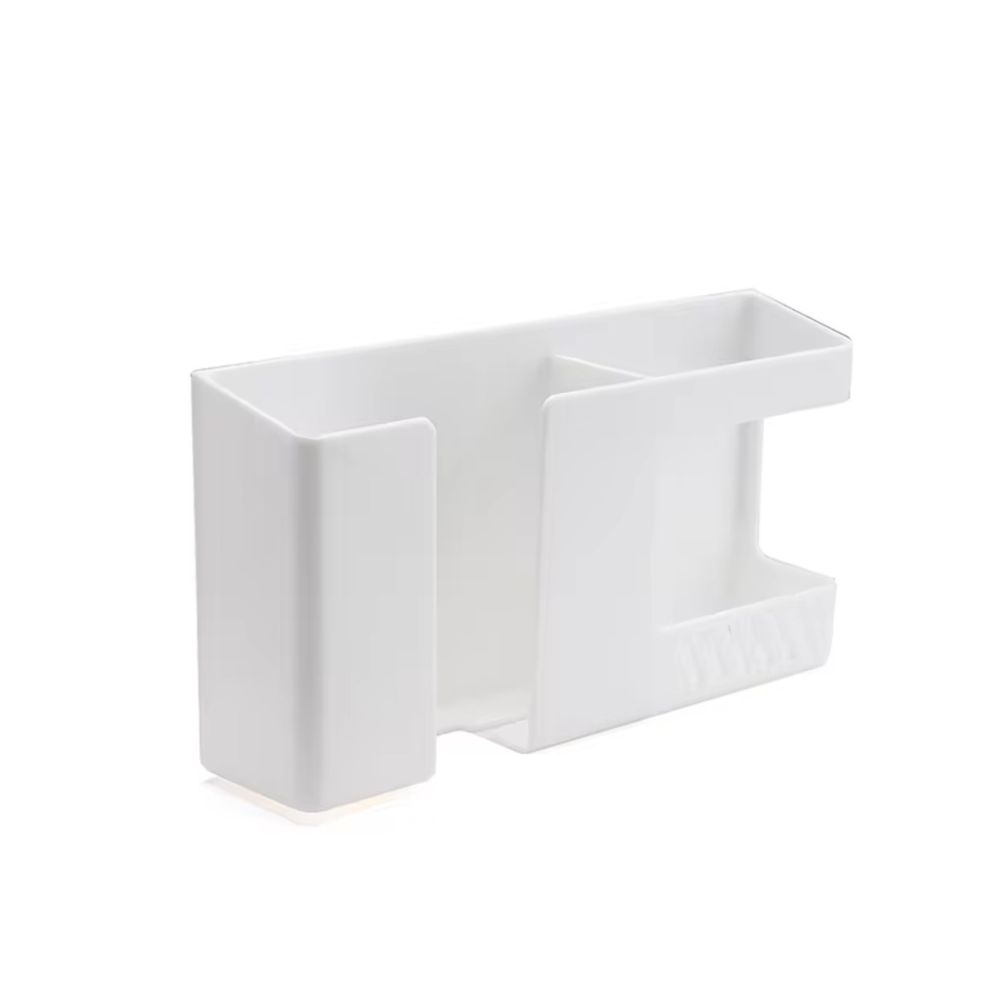 wall mounted remote control holder and phone charging organizer