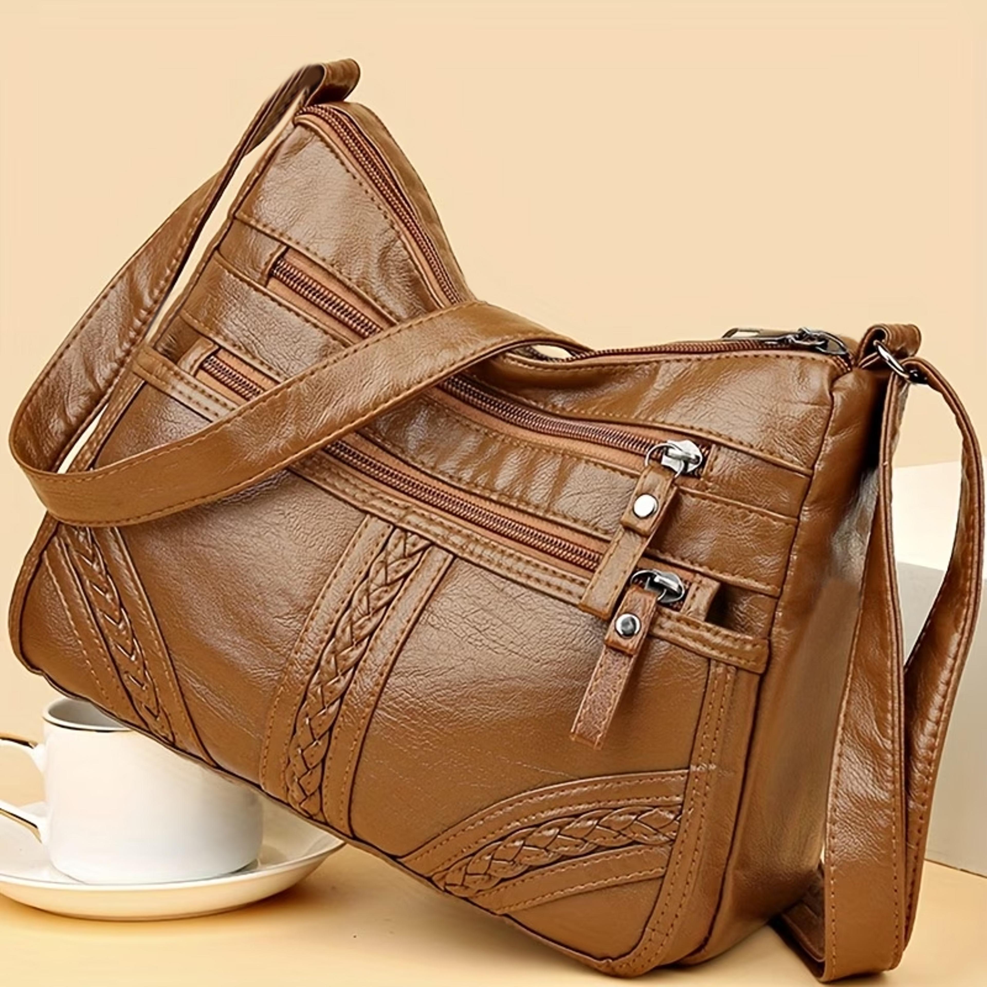 multi color quilted cross body bag for women with adjustable shoulder strap
