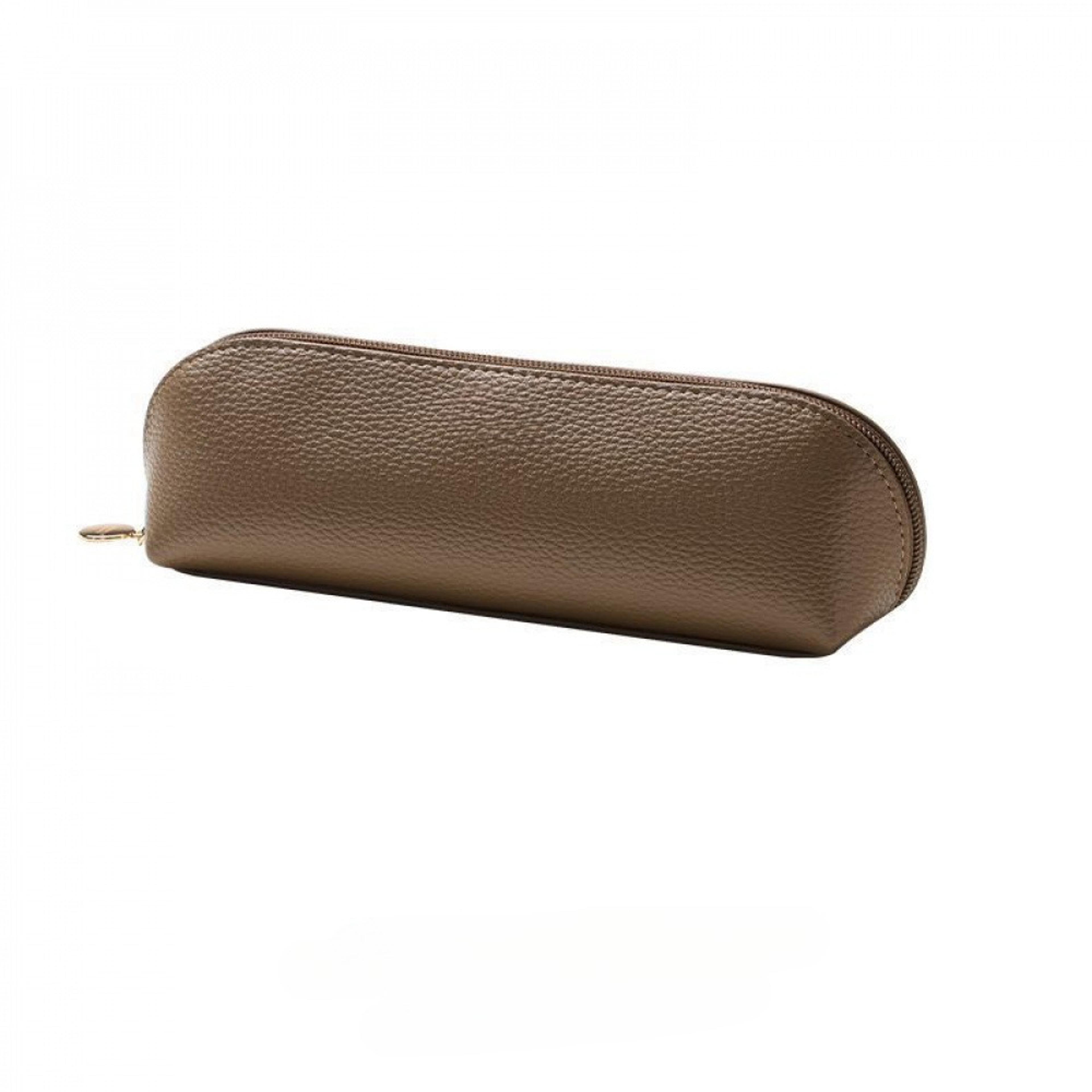 large capacity pu leather pencil case and makeup brush organizer