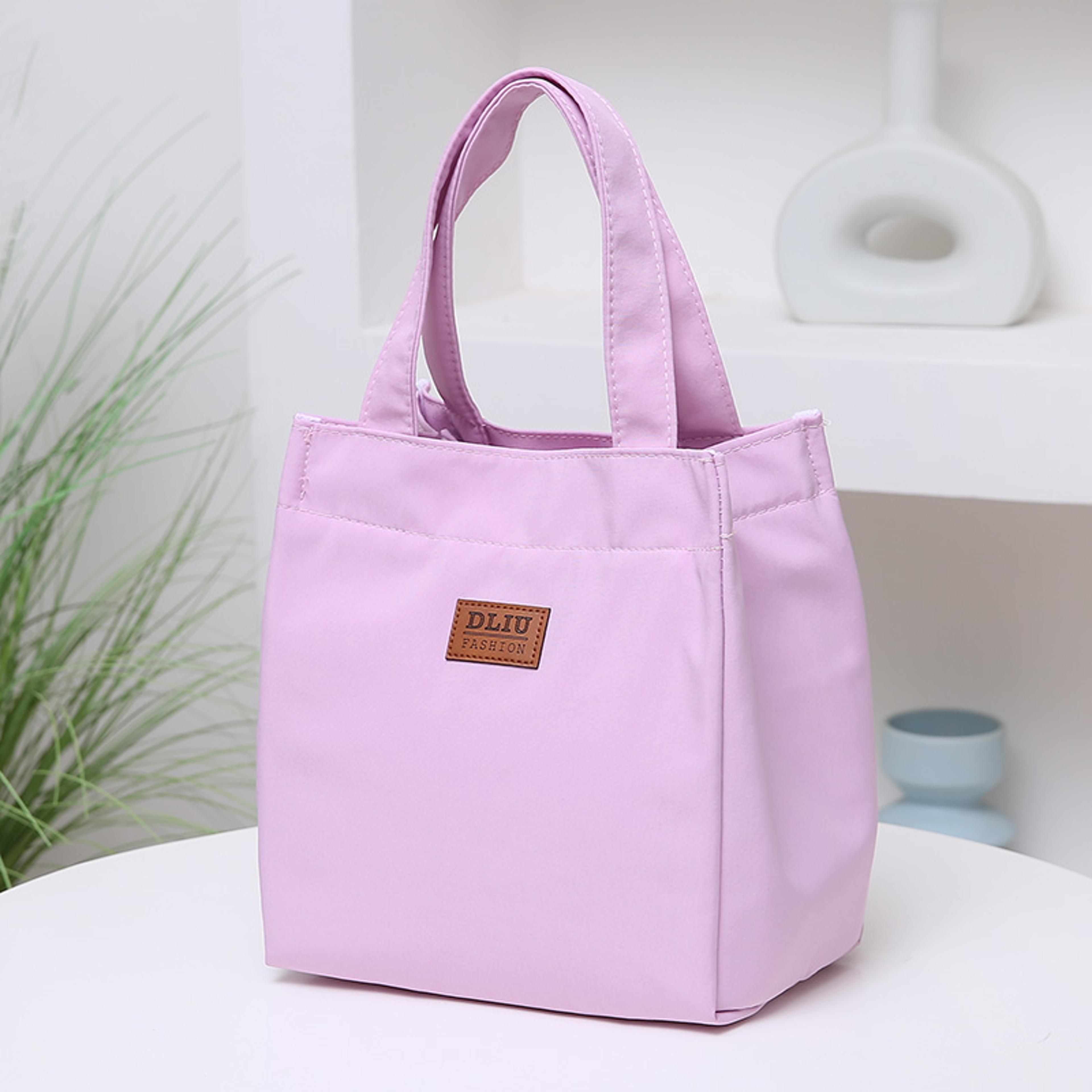 large capacity insulated lunch bag with aluminum foil lining for work and travel