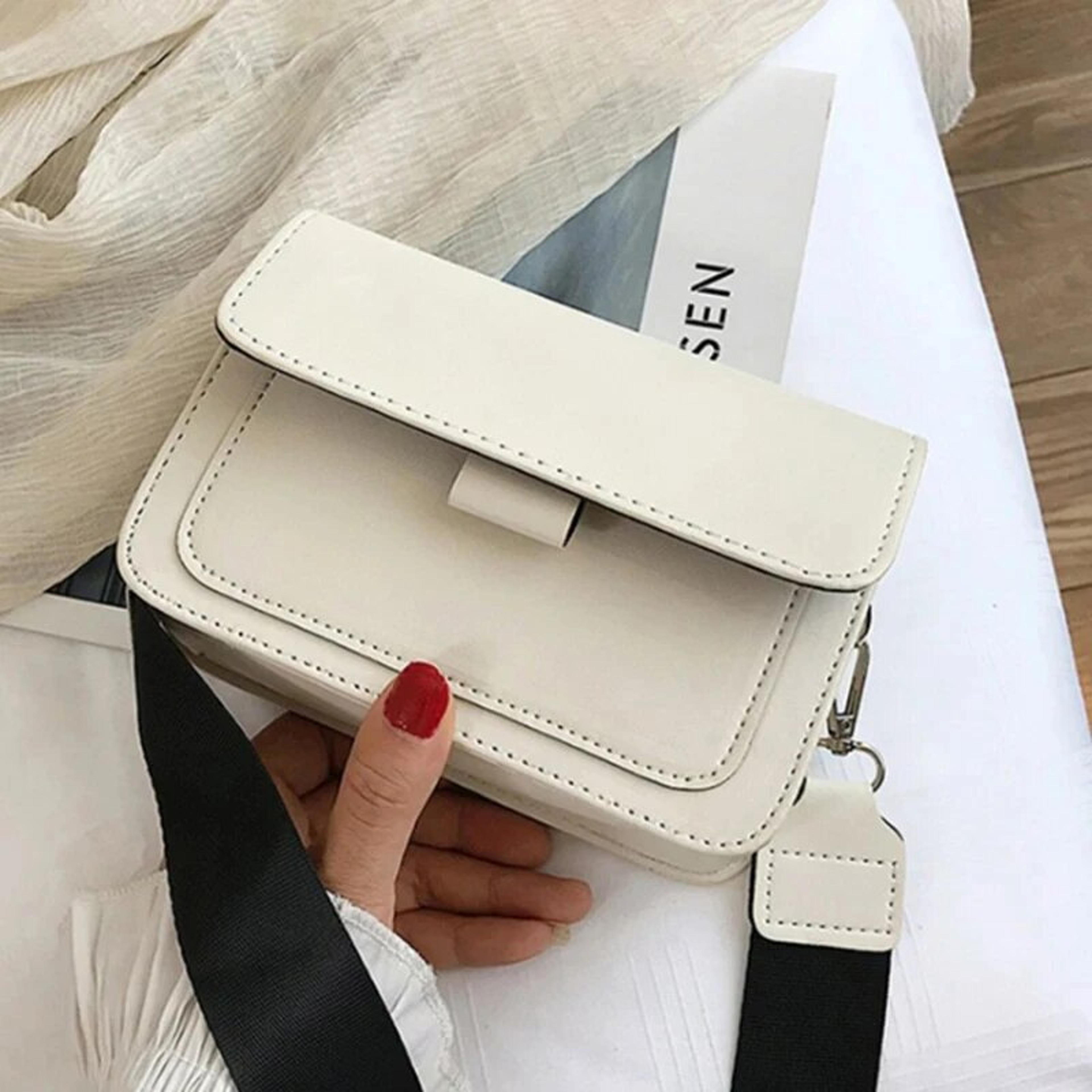 classic pu leather crossbody bag for women small flap shoulder bag